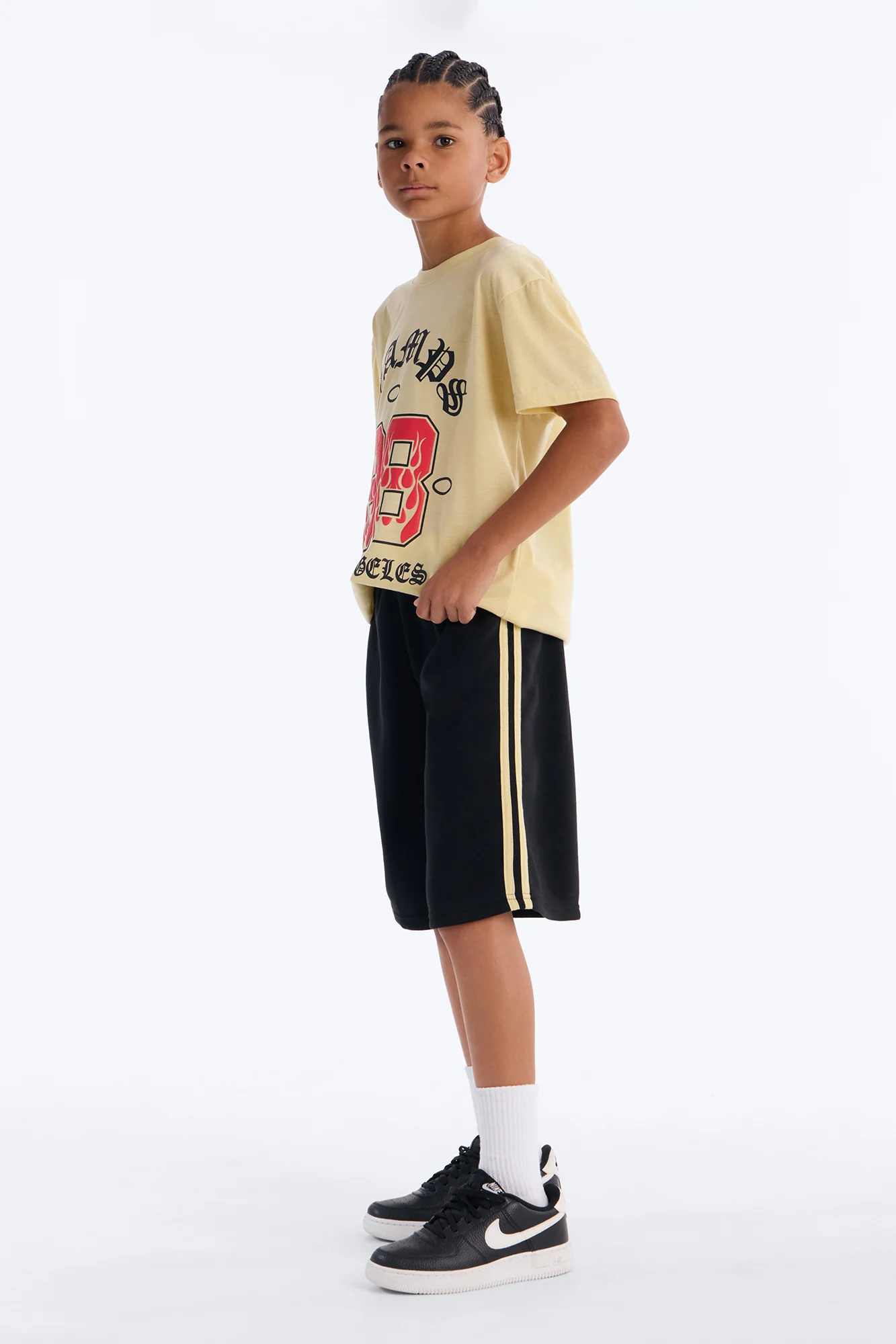 Mini Champs Los Angeles 88 Short Set - Sand/combo