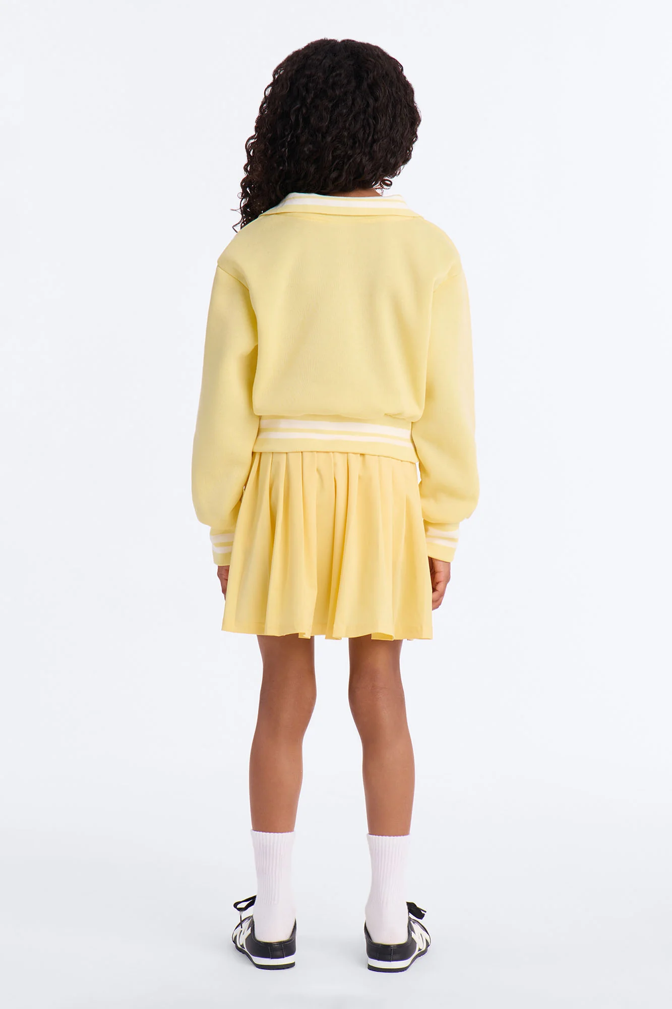 Mini Chase Your Dreams Pleated Skort Set - Yellow - Image 4