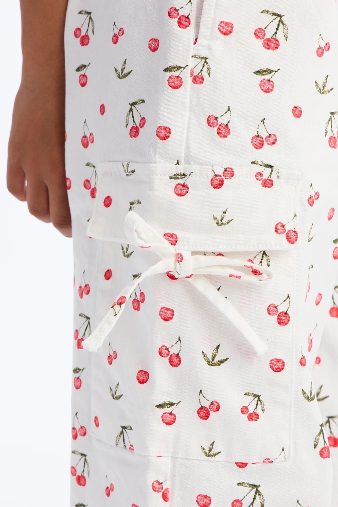 Mini Cheerful Cherries Jeans - White/combo - Image 3