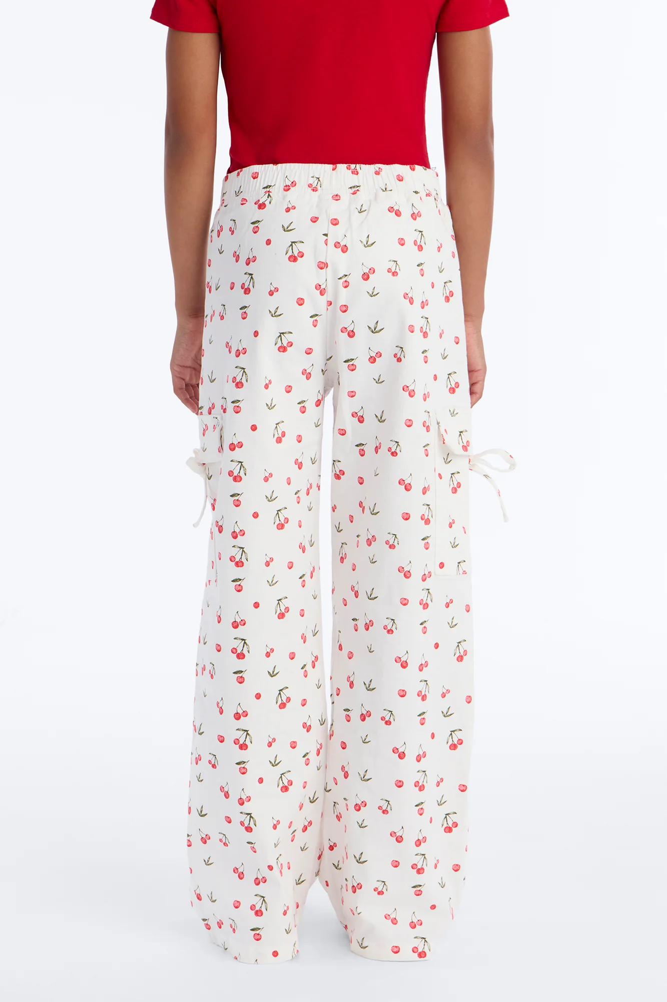 Mini Cheerful Cherries Jeans - White/combo - Image 4