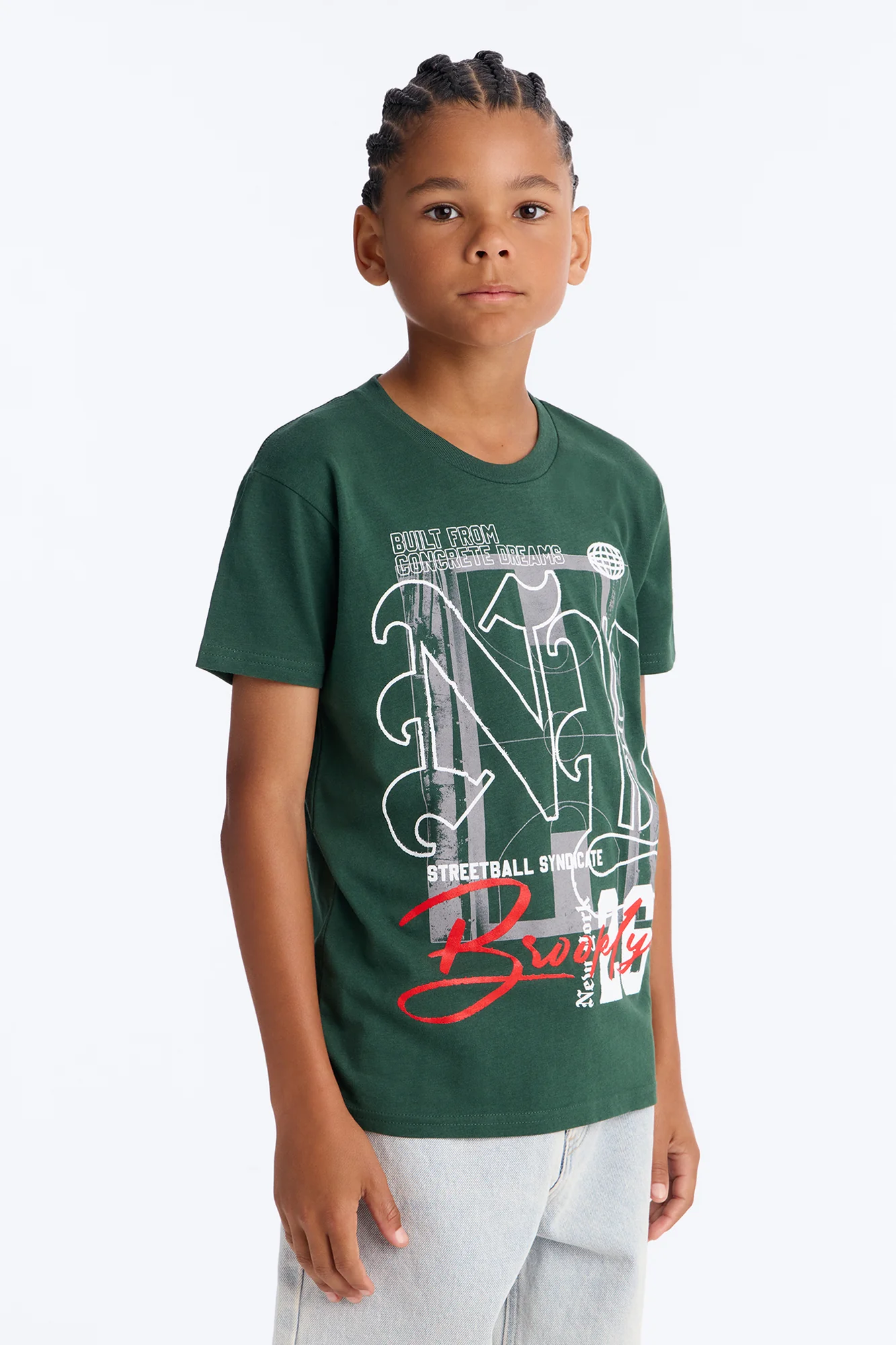 Mini Concrete Dreams Short Sleeve Tee - Green