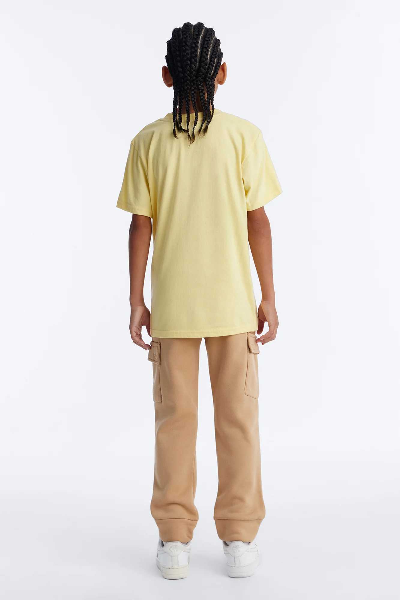 Mini Courage Forever Cargo Jogger Pant Set - Yellow/combo - Image 4