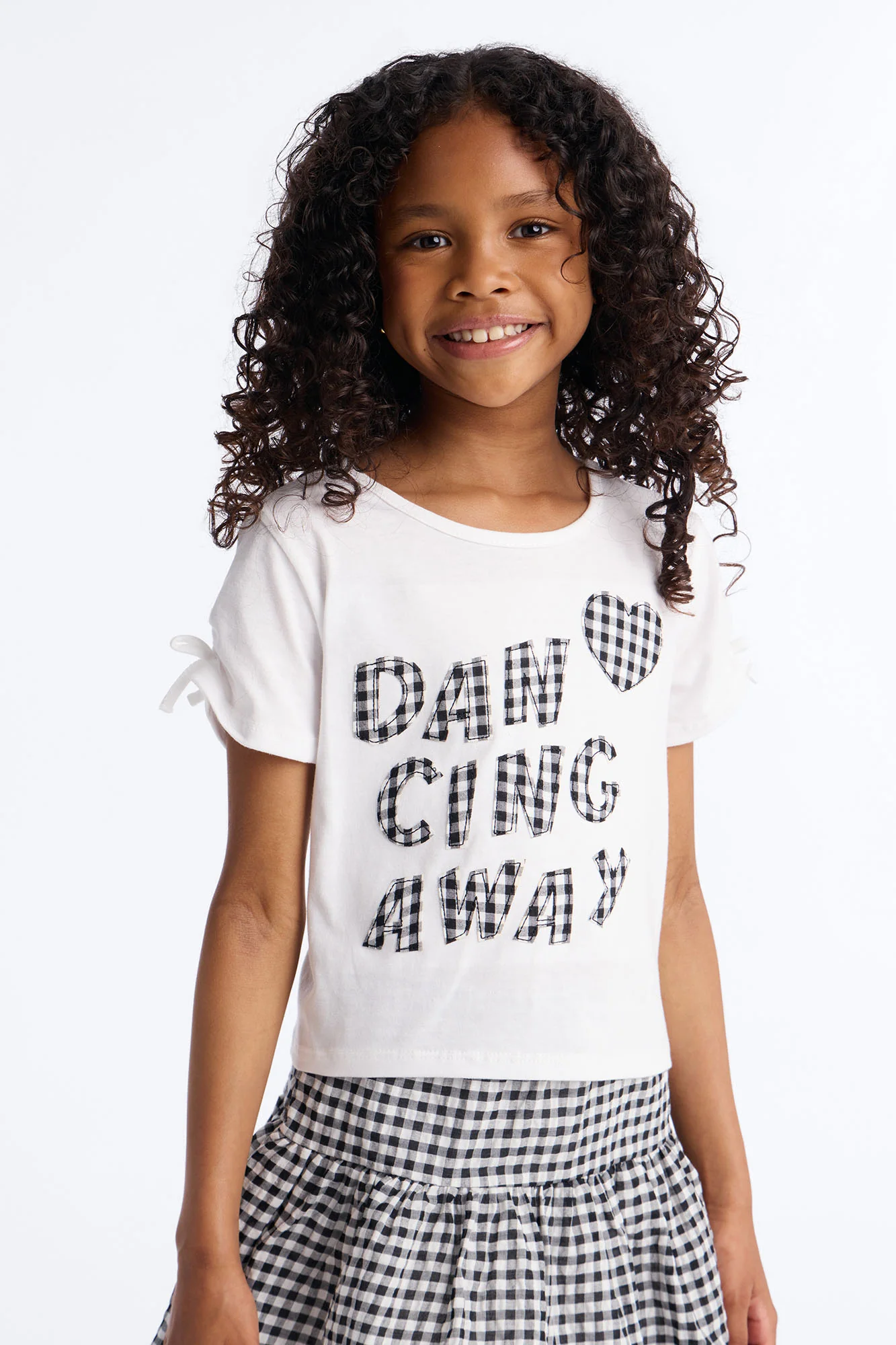 Mini Dancing Away Skort Set - White/Black - Image 2
