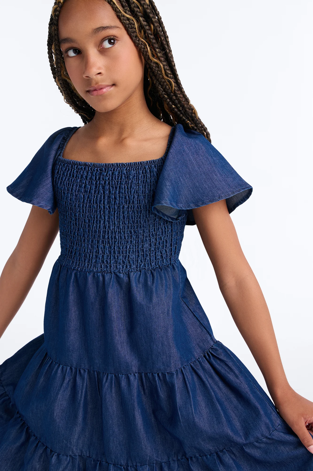 Mini Dara Denim Dress - Dark Wash - Image 2