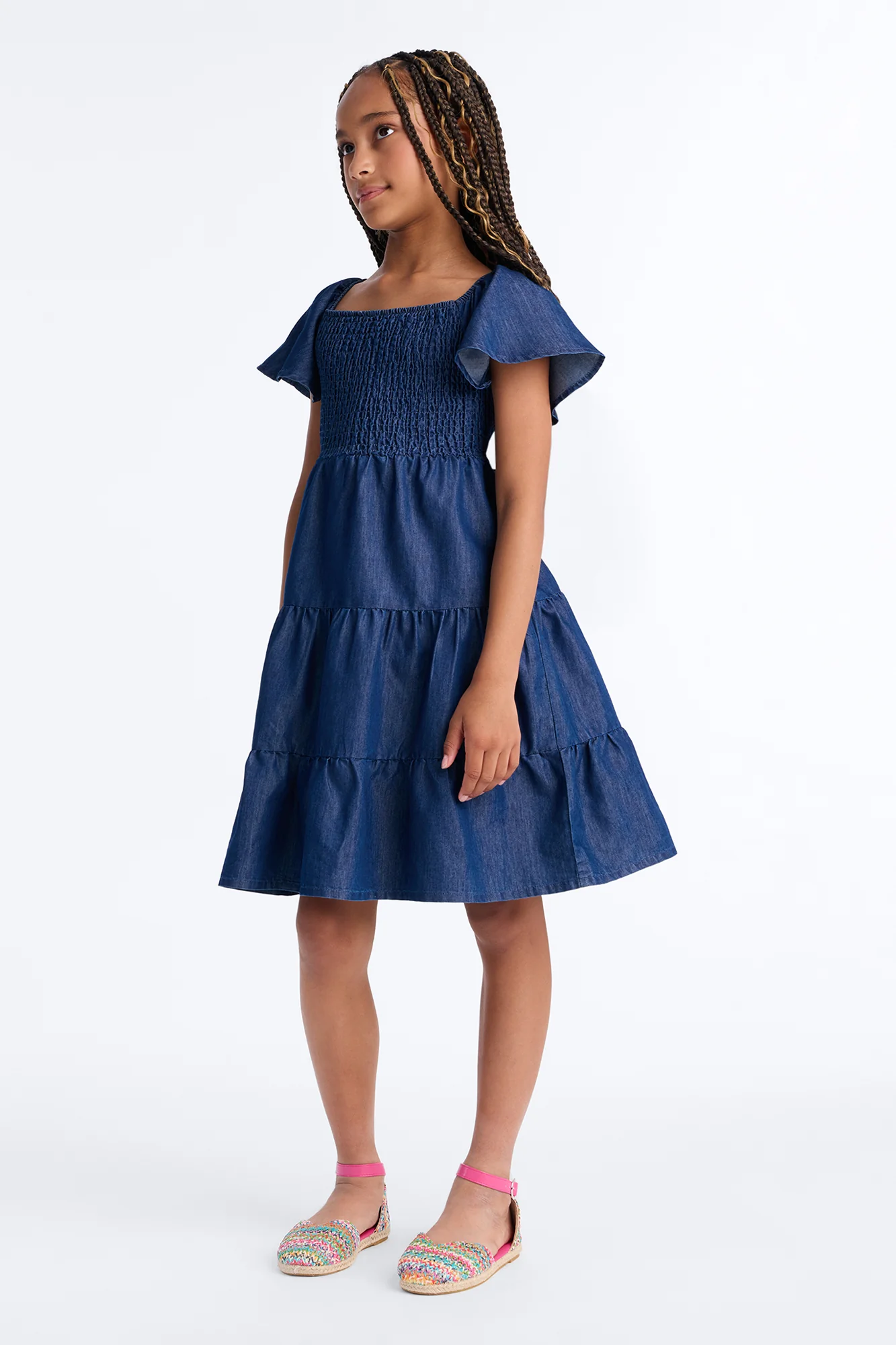 Mini Dara Denim Dress - Dark Wash - Image 3