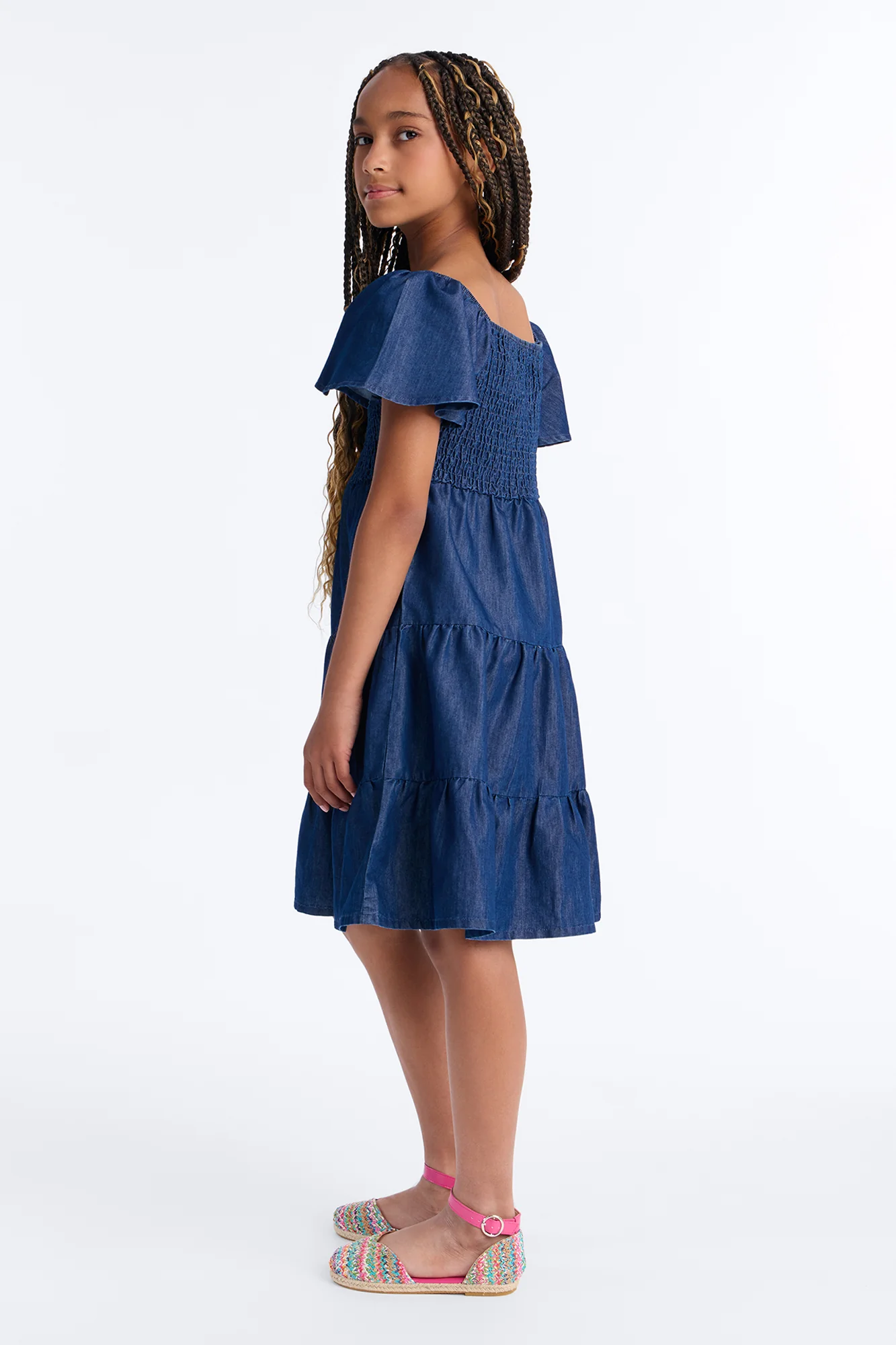 Mini Dara Denim Dress - Dark Wash - Image 4