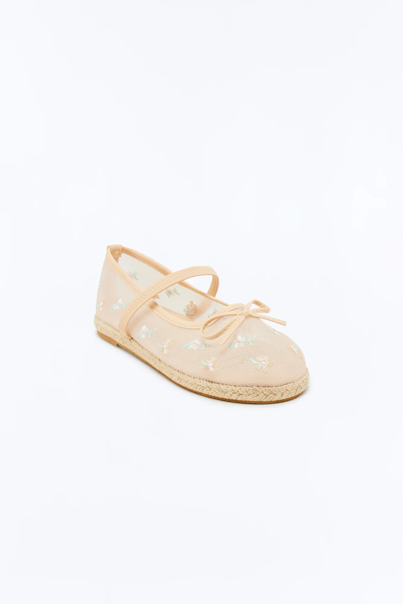 Mini Delilah Mesh Espadrilles - Beige - Image 2