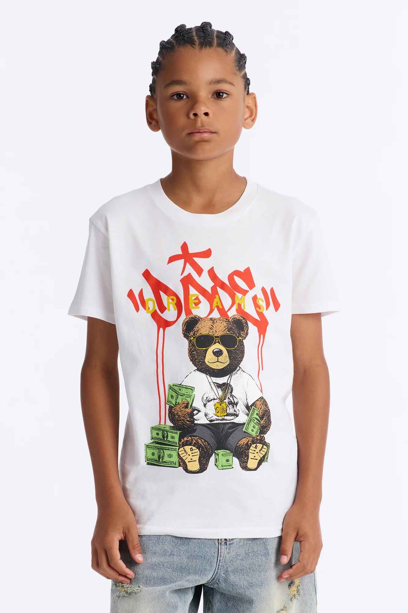 Mini Dope Dreams Short Sleeve Tee - White