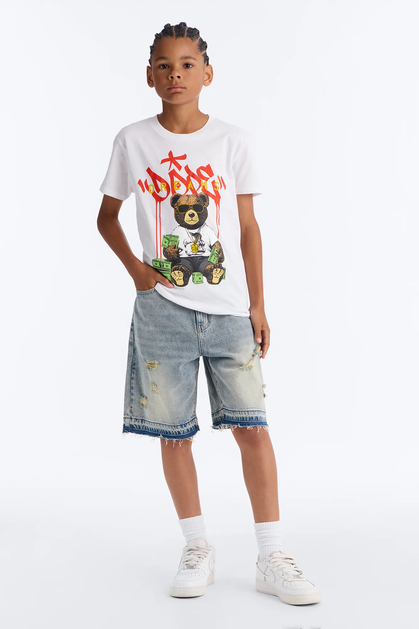 Mini Dope Dreams Short Sleeve Tee - White - Image 2