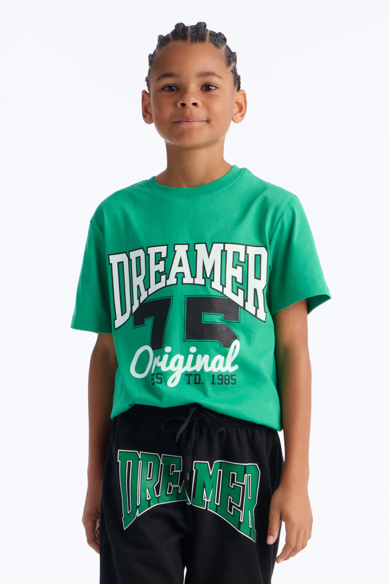 Mini Dreamer For Life Short Set - Green/combo
