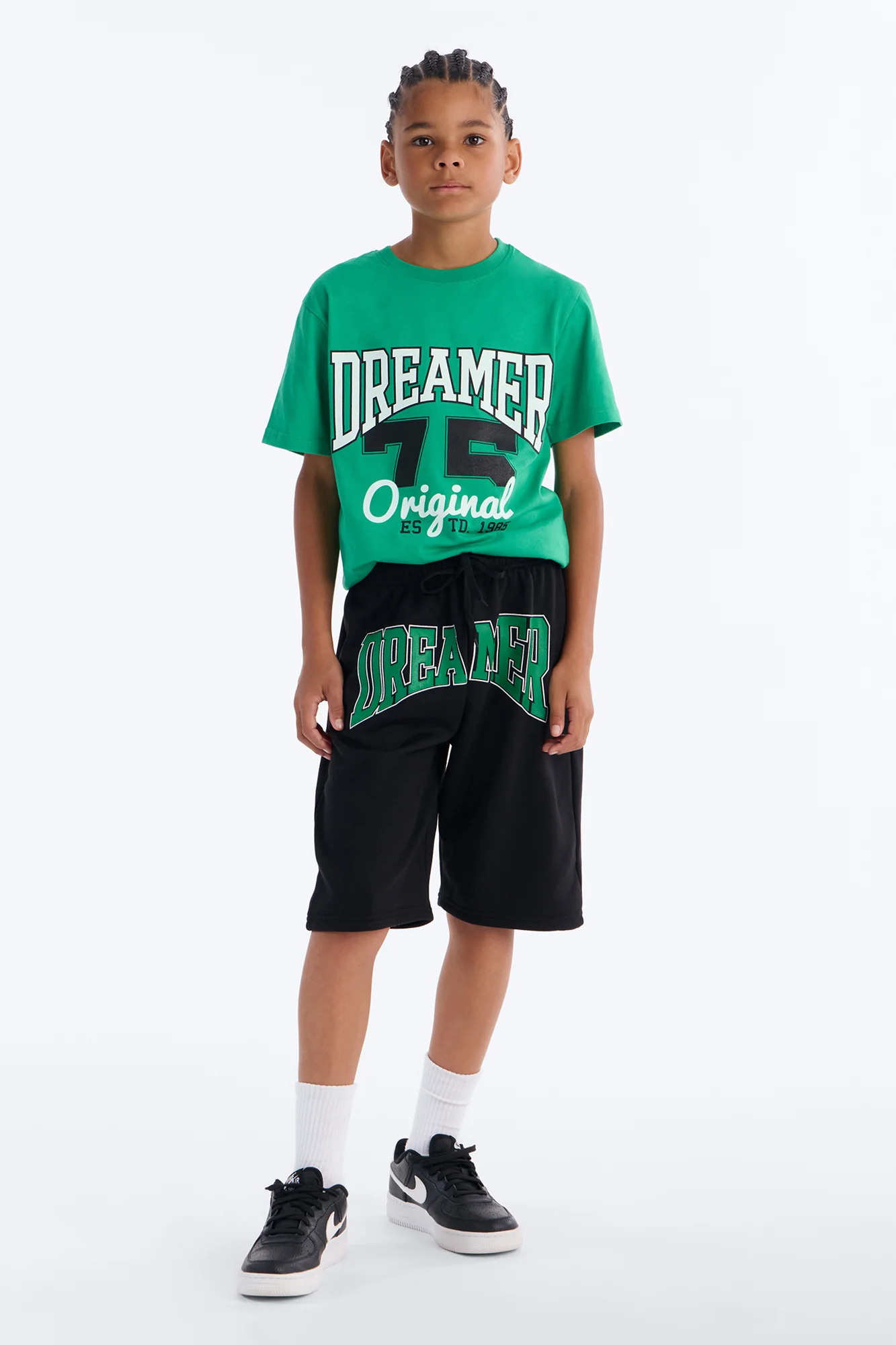 Mini Dreamer For Life Short Set - Green/combo - Image 2