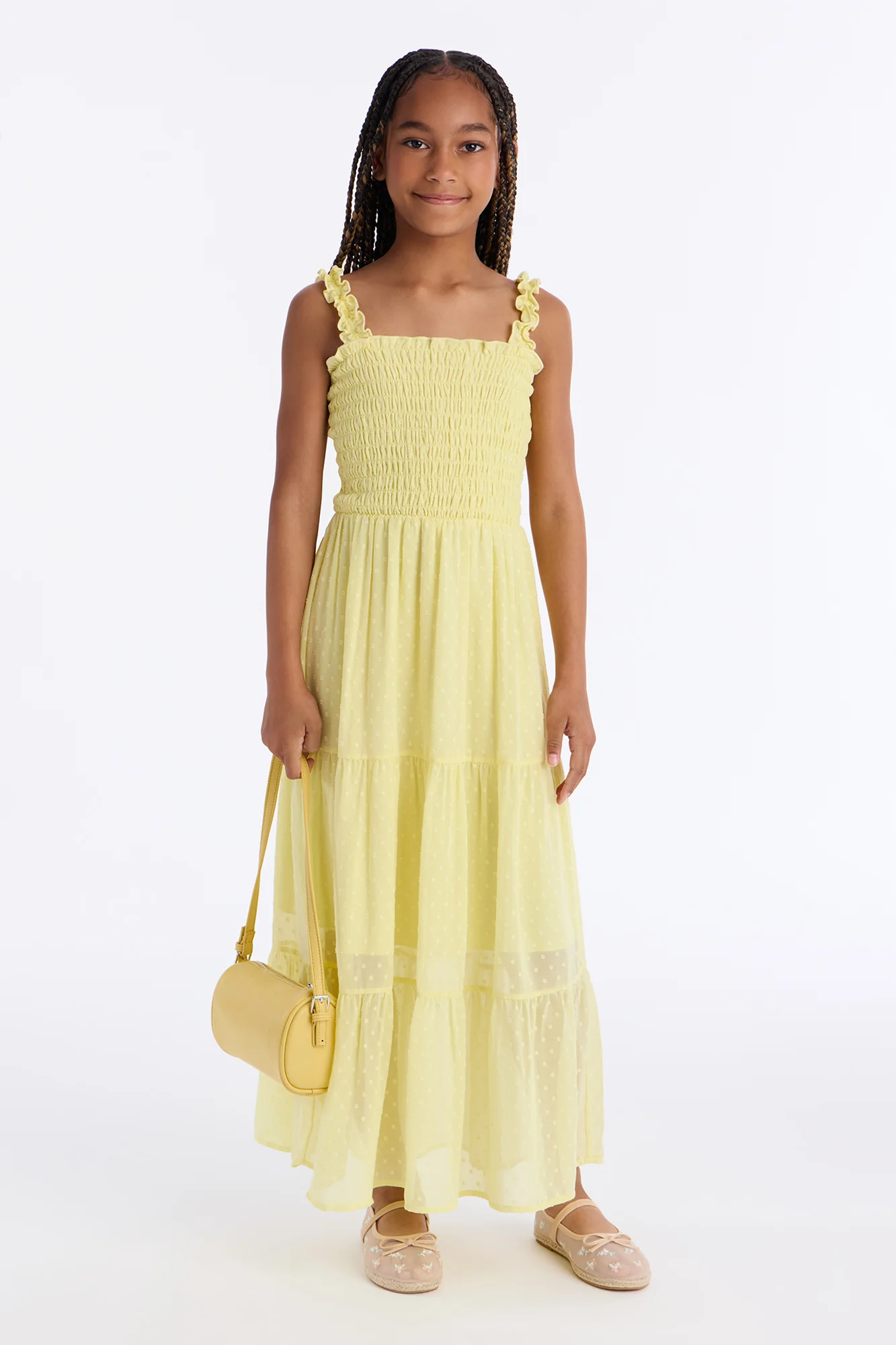 Mini Enjoying The Sunshine Dress - Butter Yellow