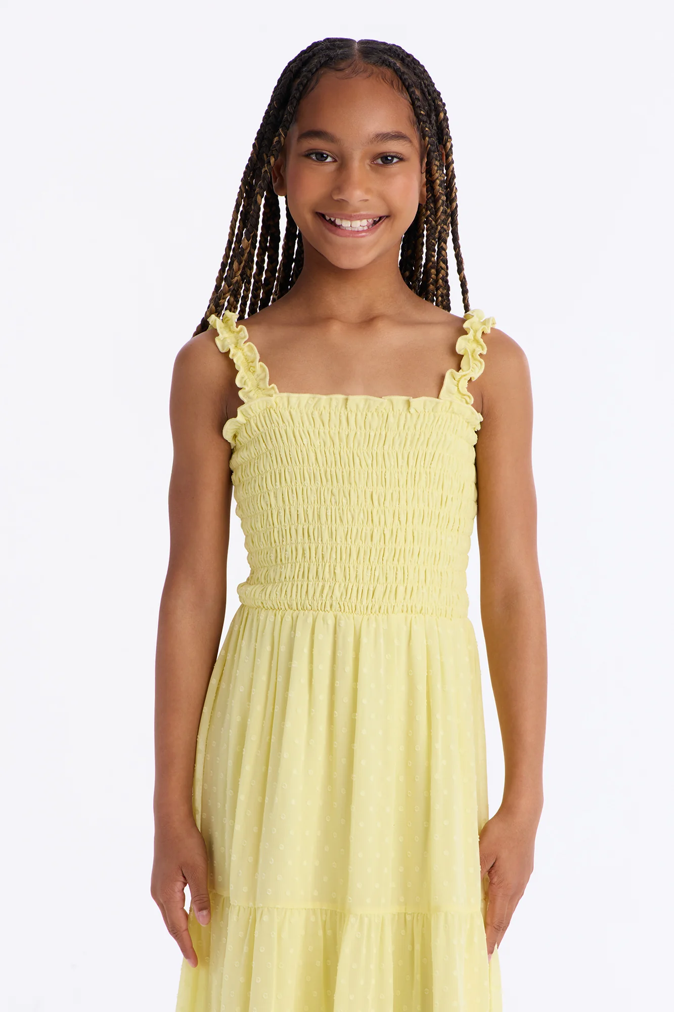 Mini Enjoying The Sunshine Dress - Butter Yellow - Image 2
