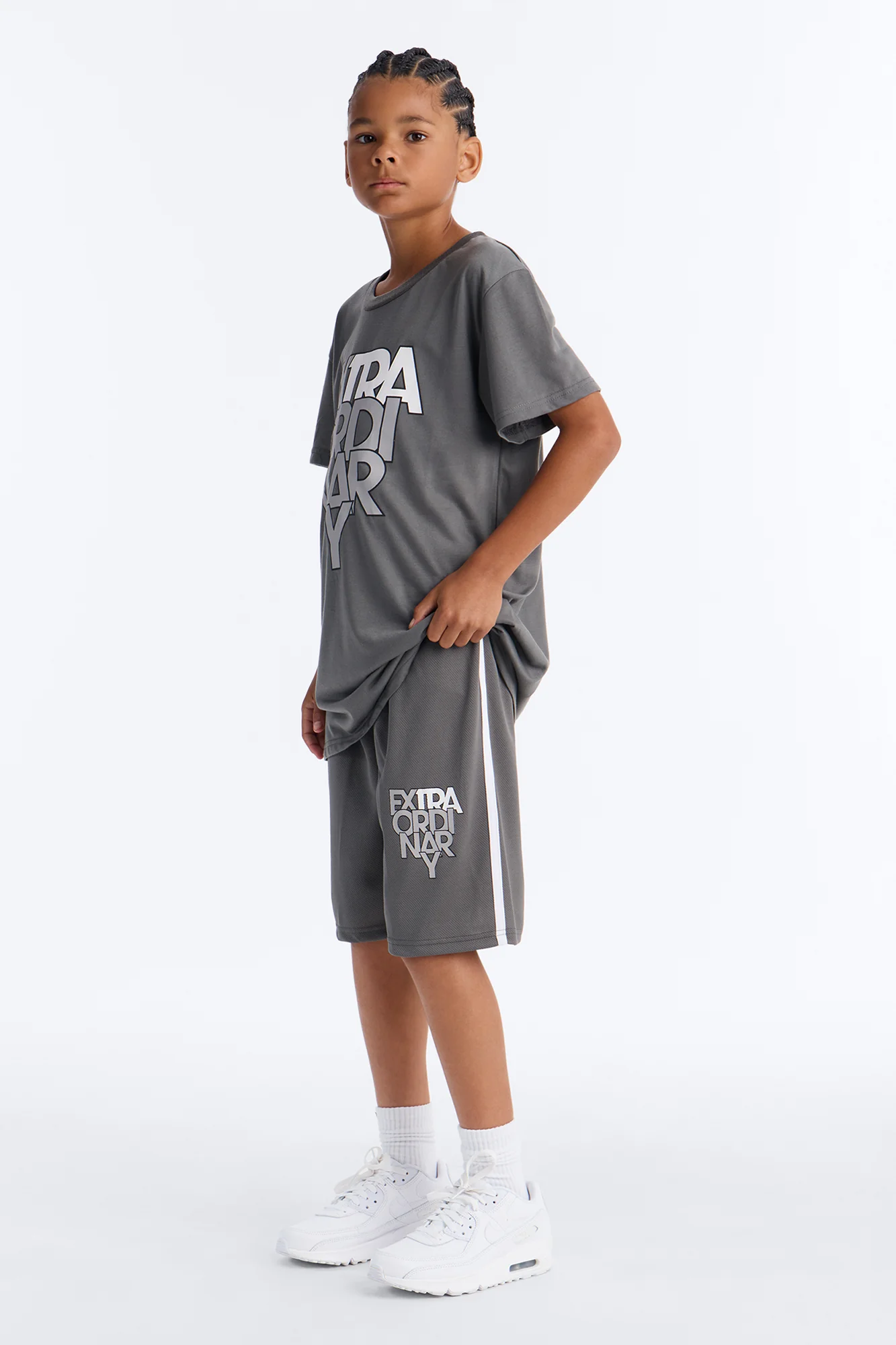 Mini Extraordinary Short Set - Grey - Image 2