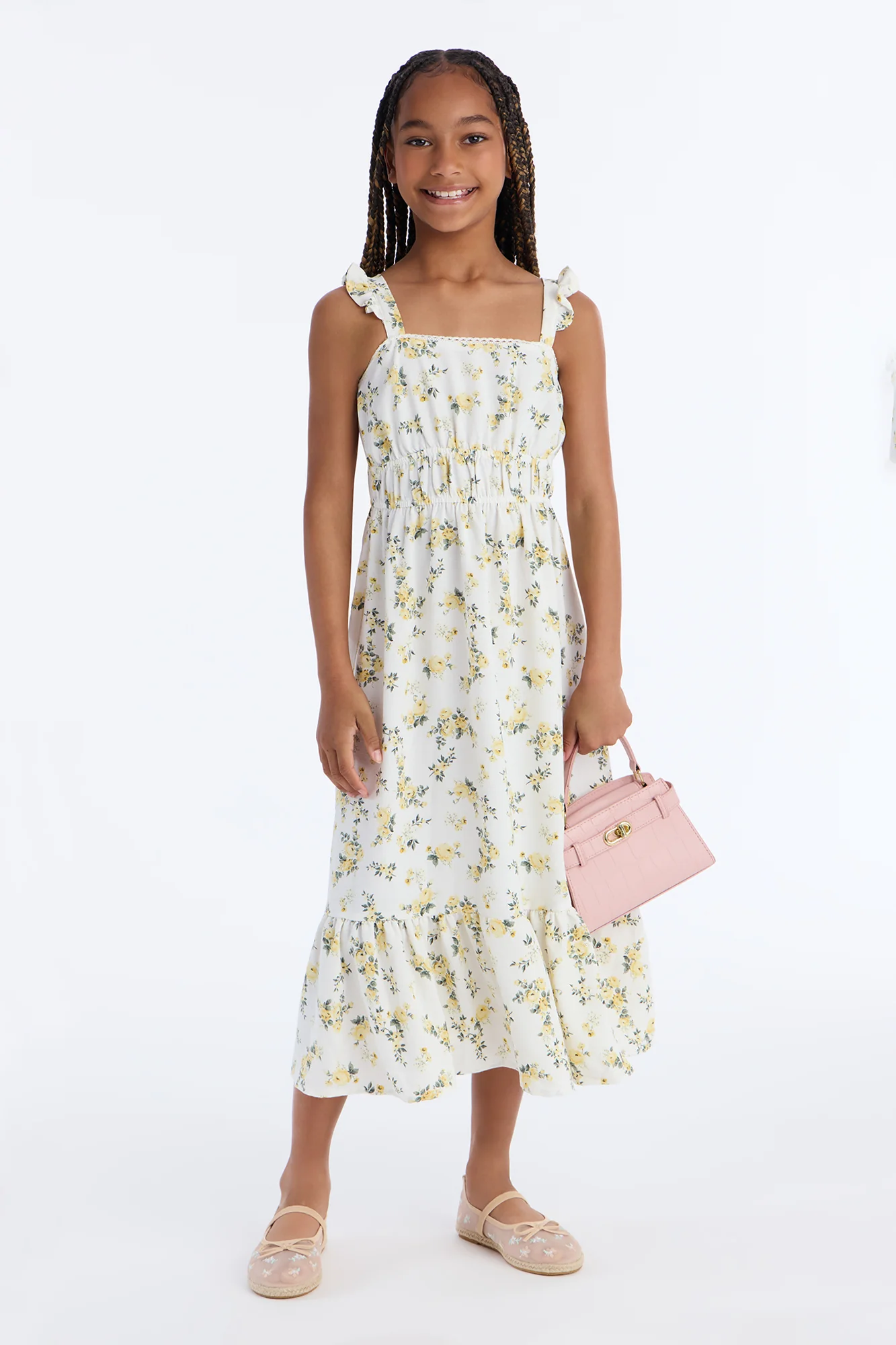Mini Feeling Grateful Dress - White/combo