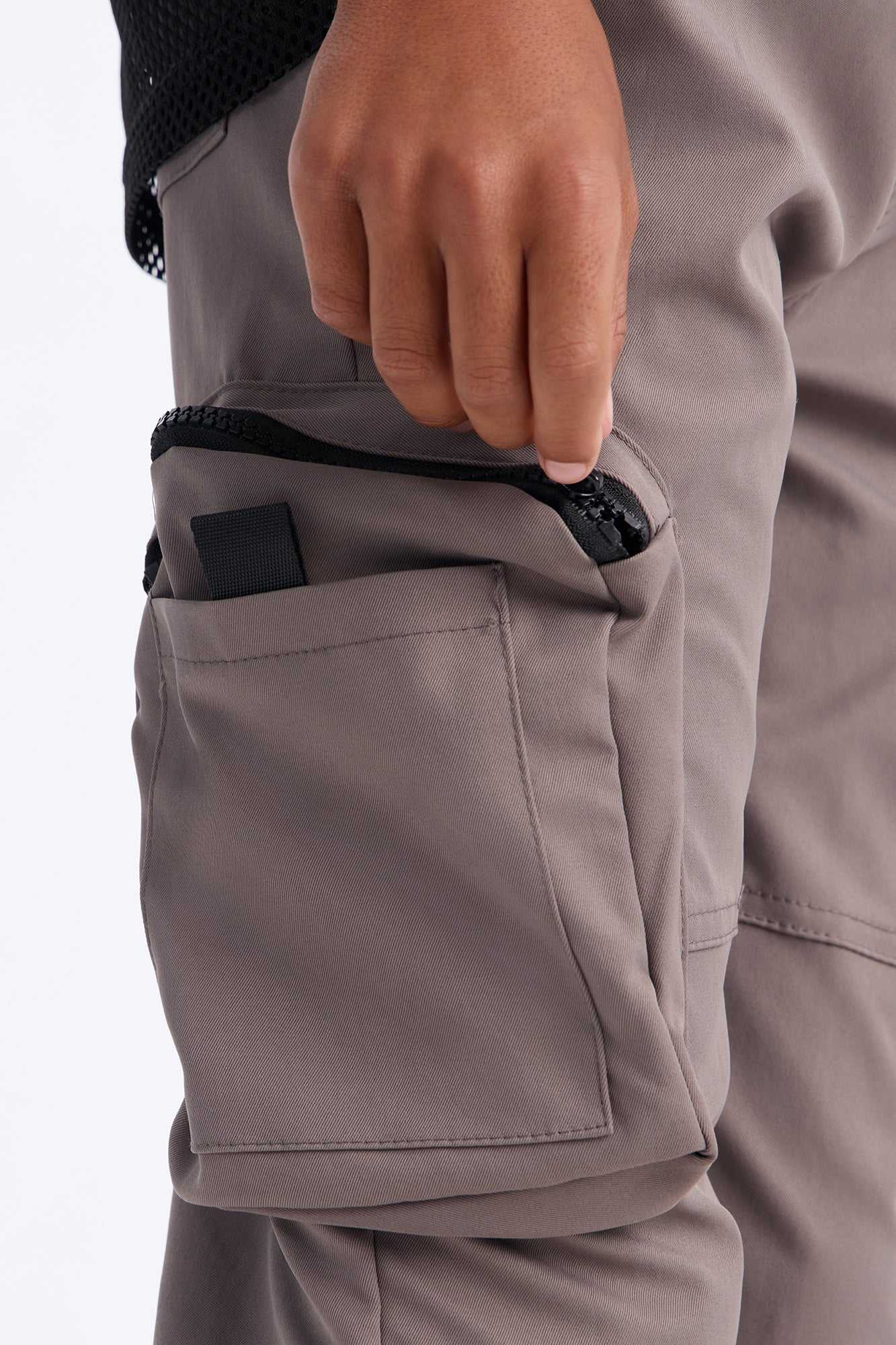 Mini Finn Tech Twill Cargo Pants - Dark Grey - Image 3