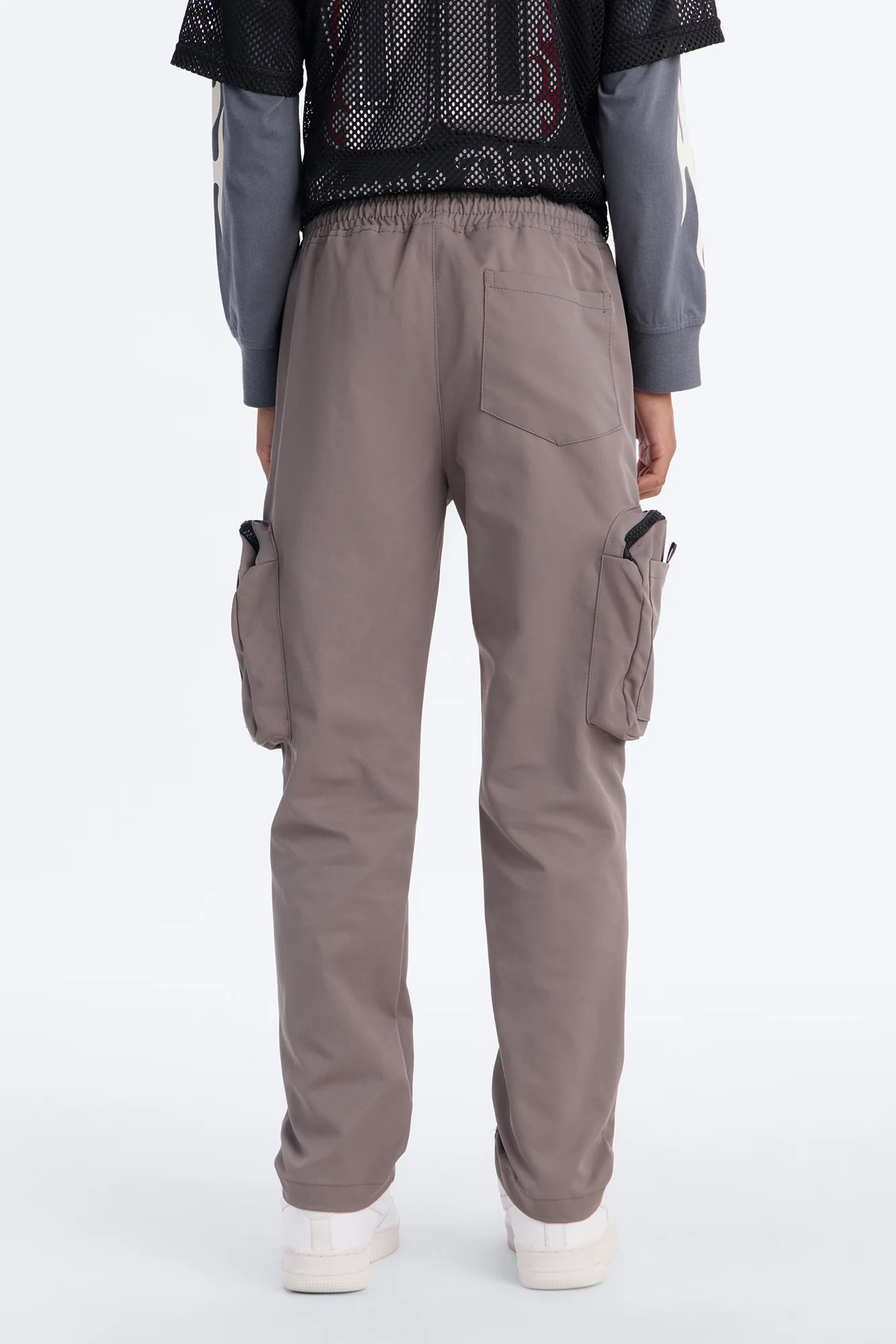 Mini Finn Tech Twill Cargo Pants - Dark Grey - Image 5