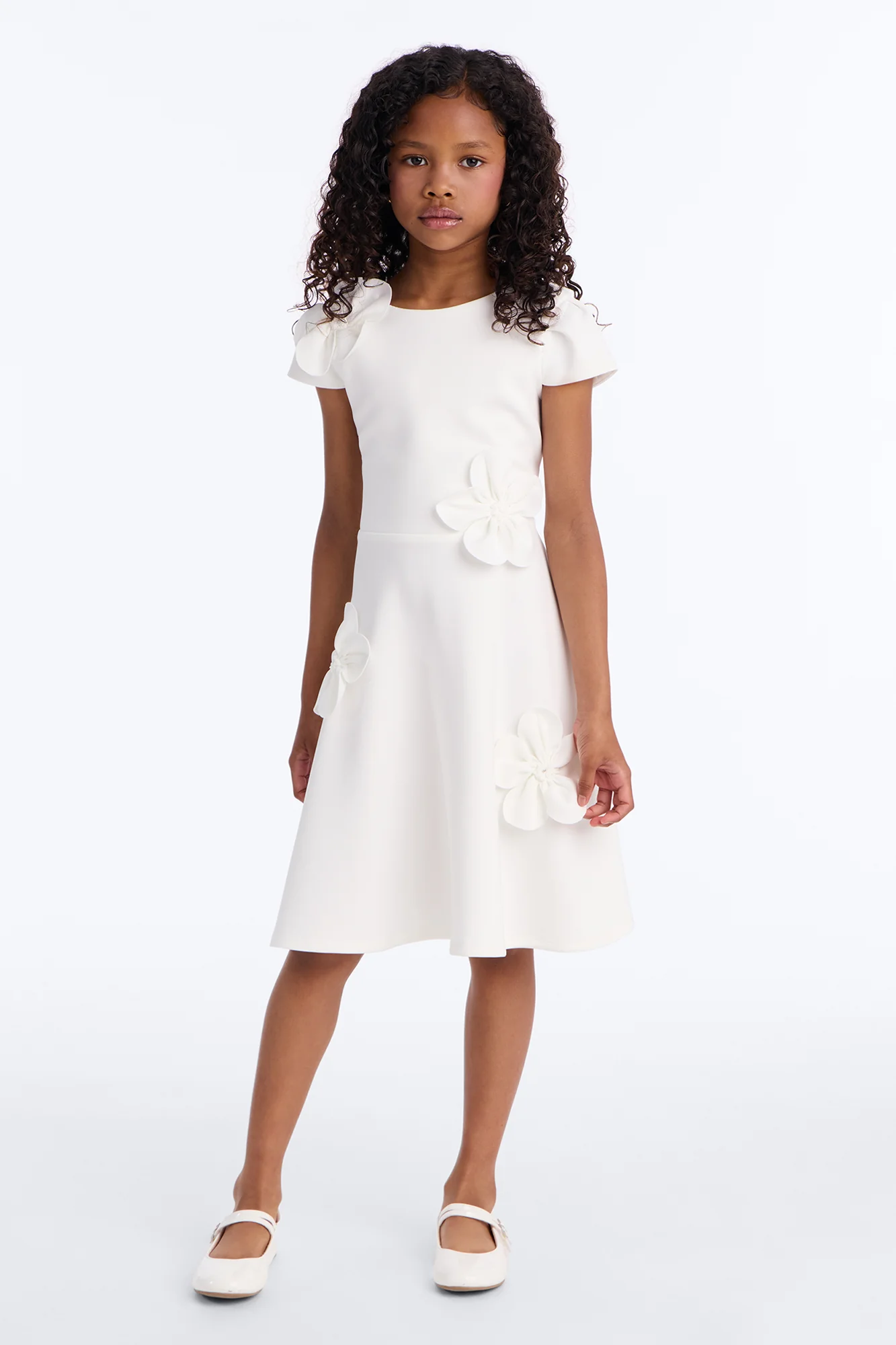 Mini Flawless Flowers Forever Dress - Off White