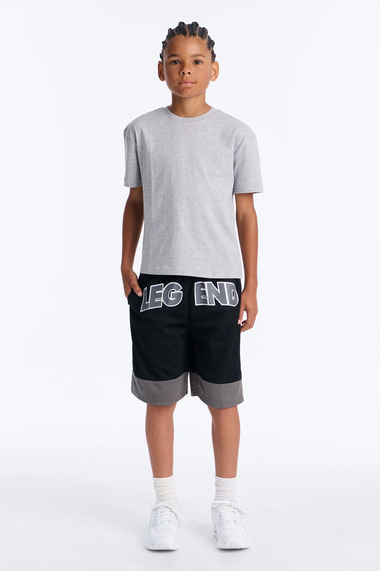 Mini Forever A Legend Mesh Shorts - Black - Image 2