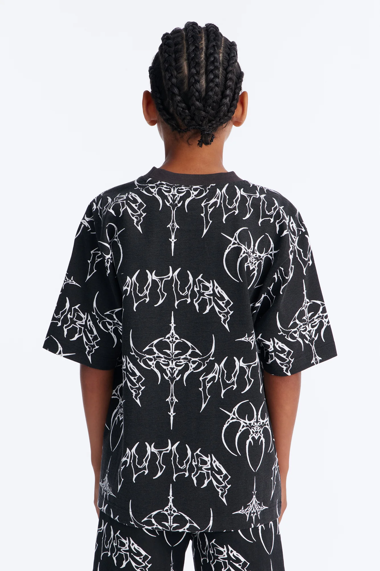 Mini Future Saint Sleeve Tee - Black - Image 4