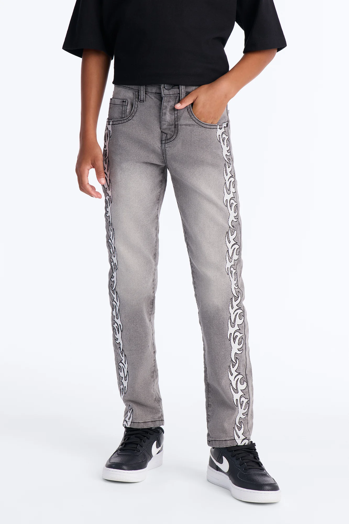 Mini Getting Hotter Jeans - Grey Mineral Wash - Image 2