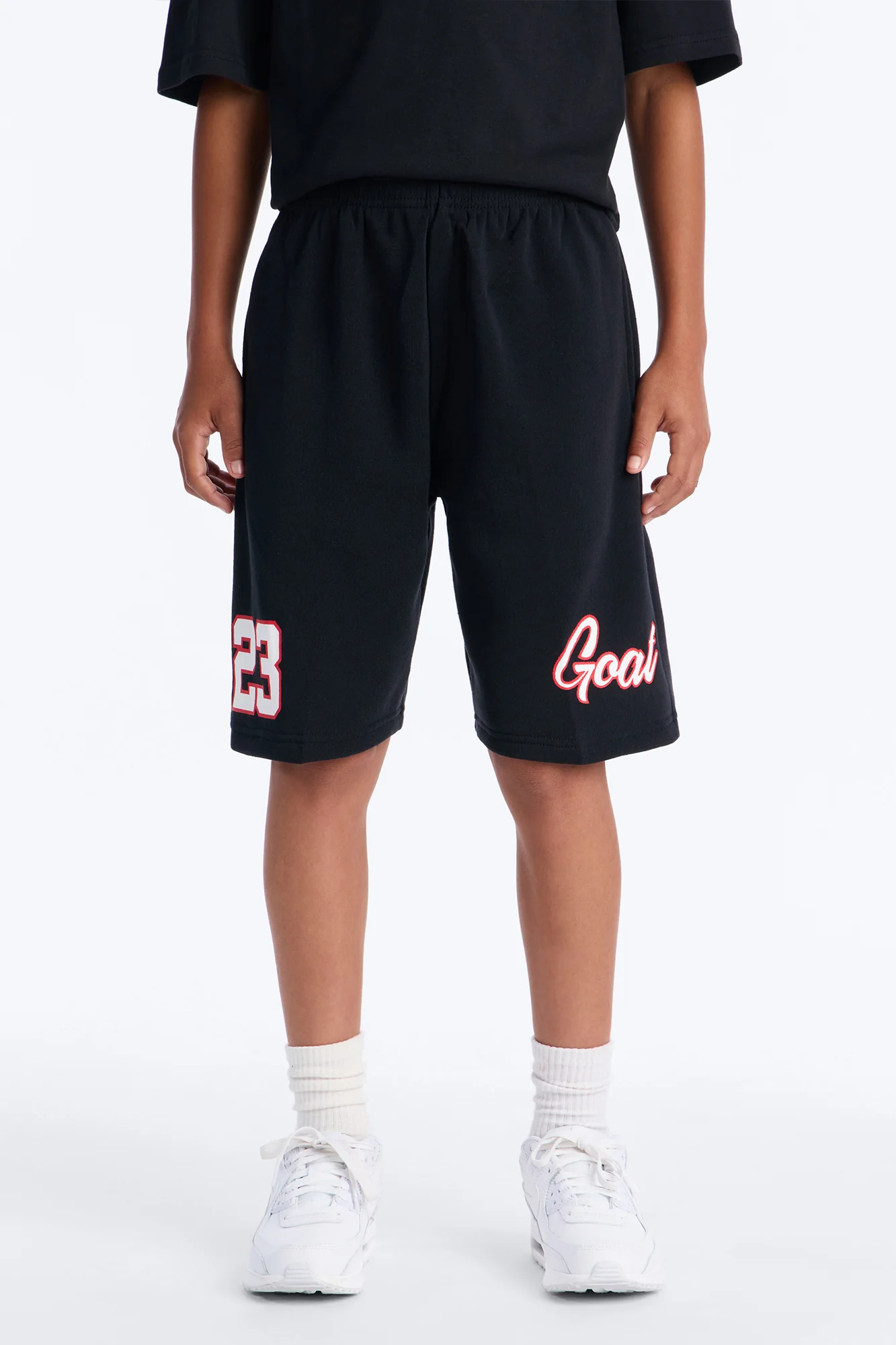 Mini GOAT 23 Mesh Shorts - Black