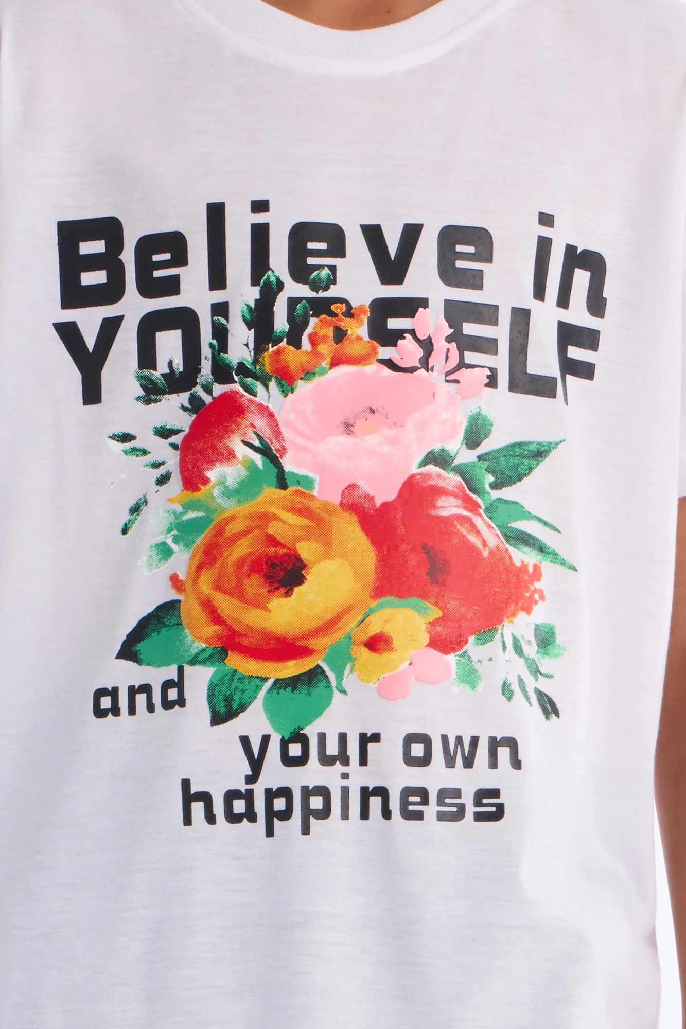 Mini Gotta Believe In Yourself Short Set - White/Black - Image 2