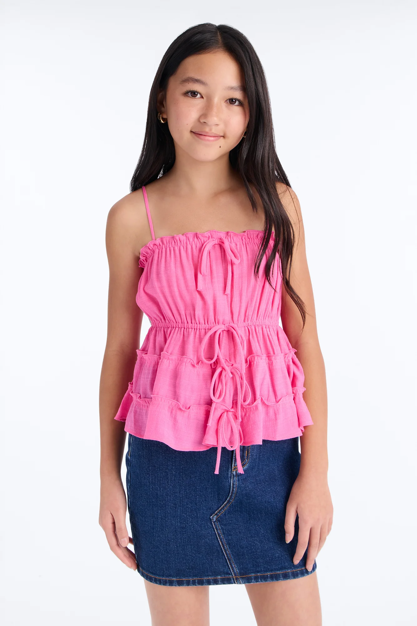 Mini Griselda Babydoll Top - Pink