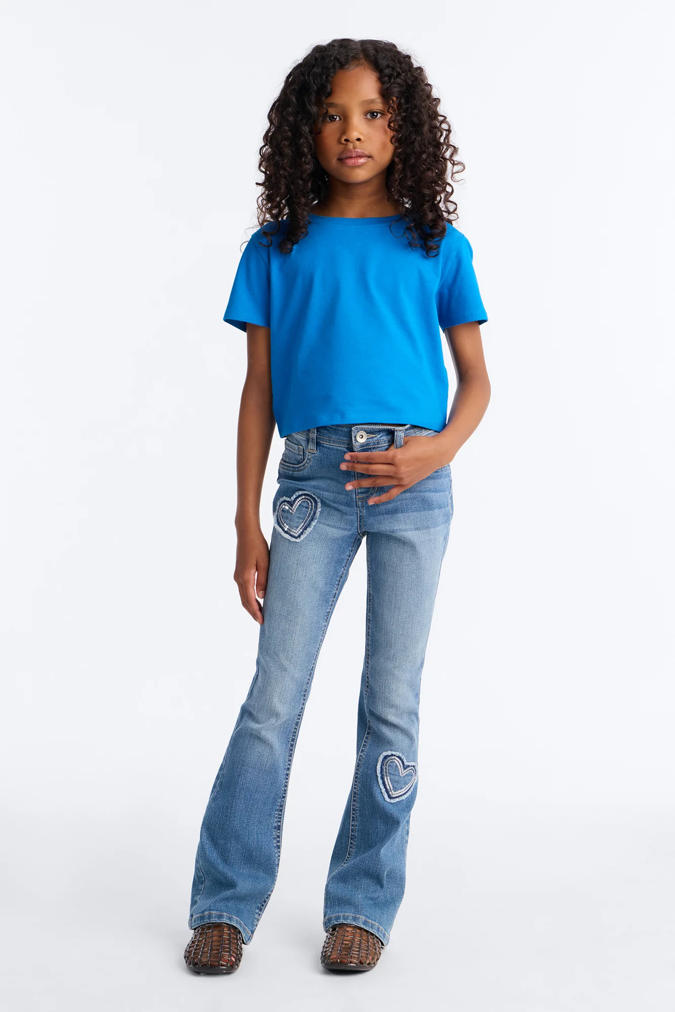 Mini Heart So Full Flare Jeans - Medium Wash - Image 2