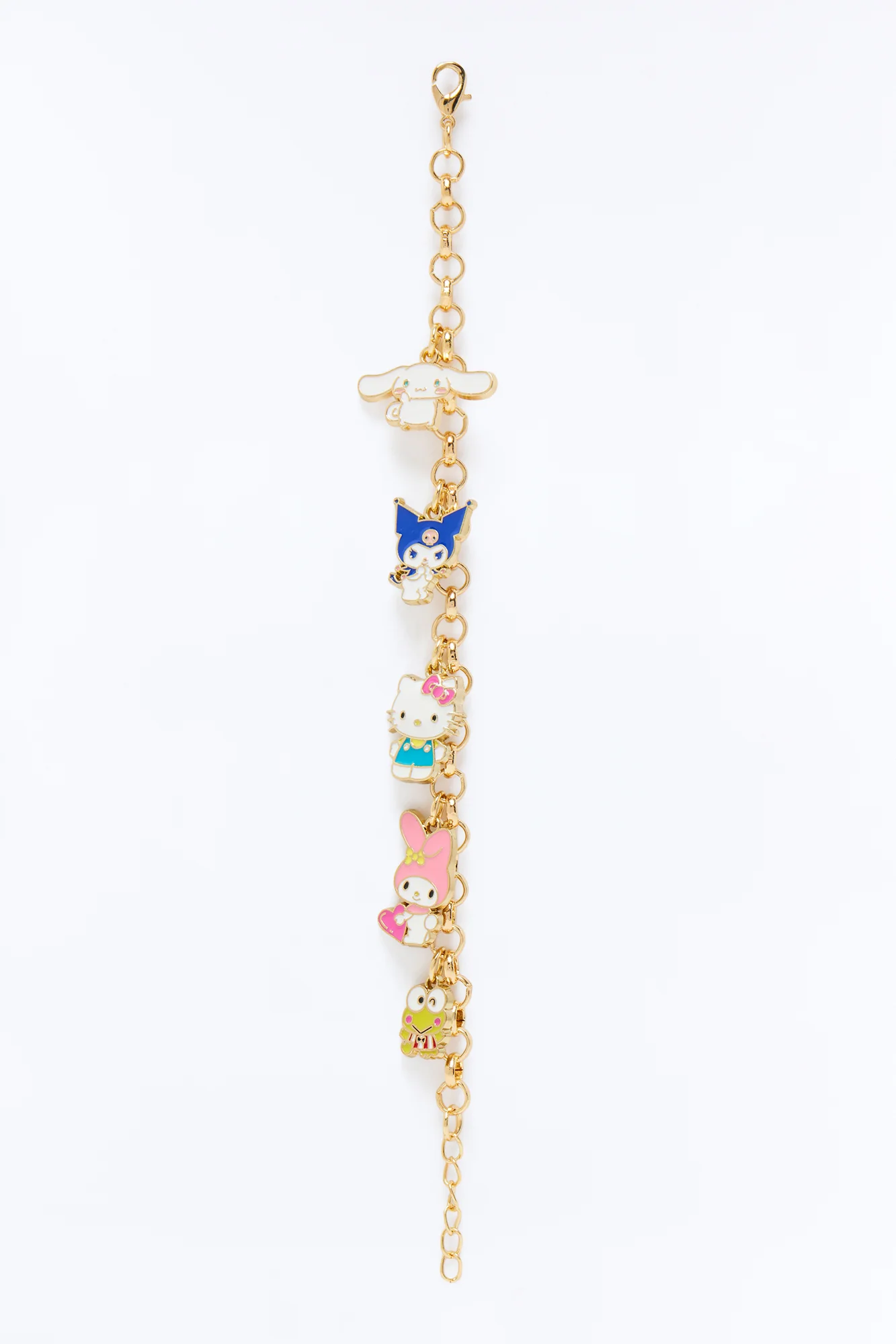Mini Hello Kitty And Friends Charm Bracelet - Gold