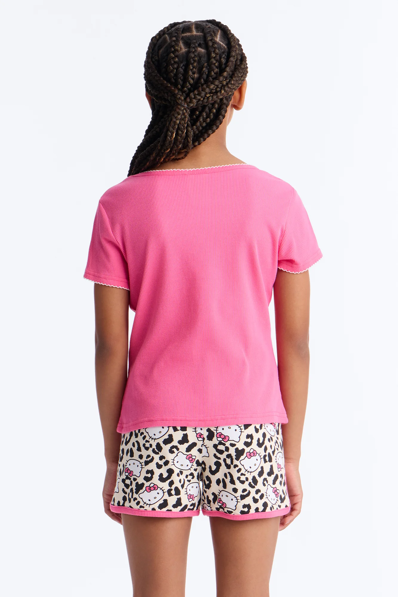 Mini Hello Kitty Shining Bright Short Set - Hot Pink/combo - Image 4