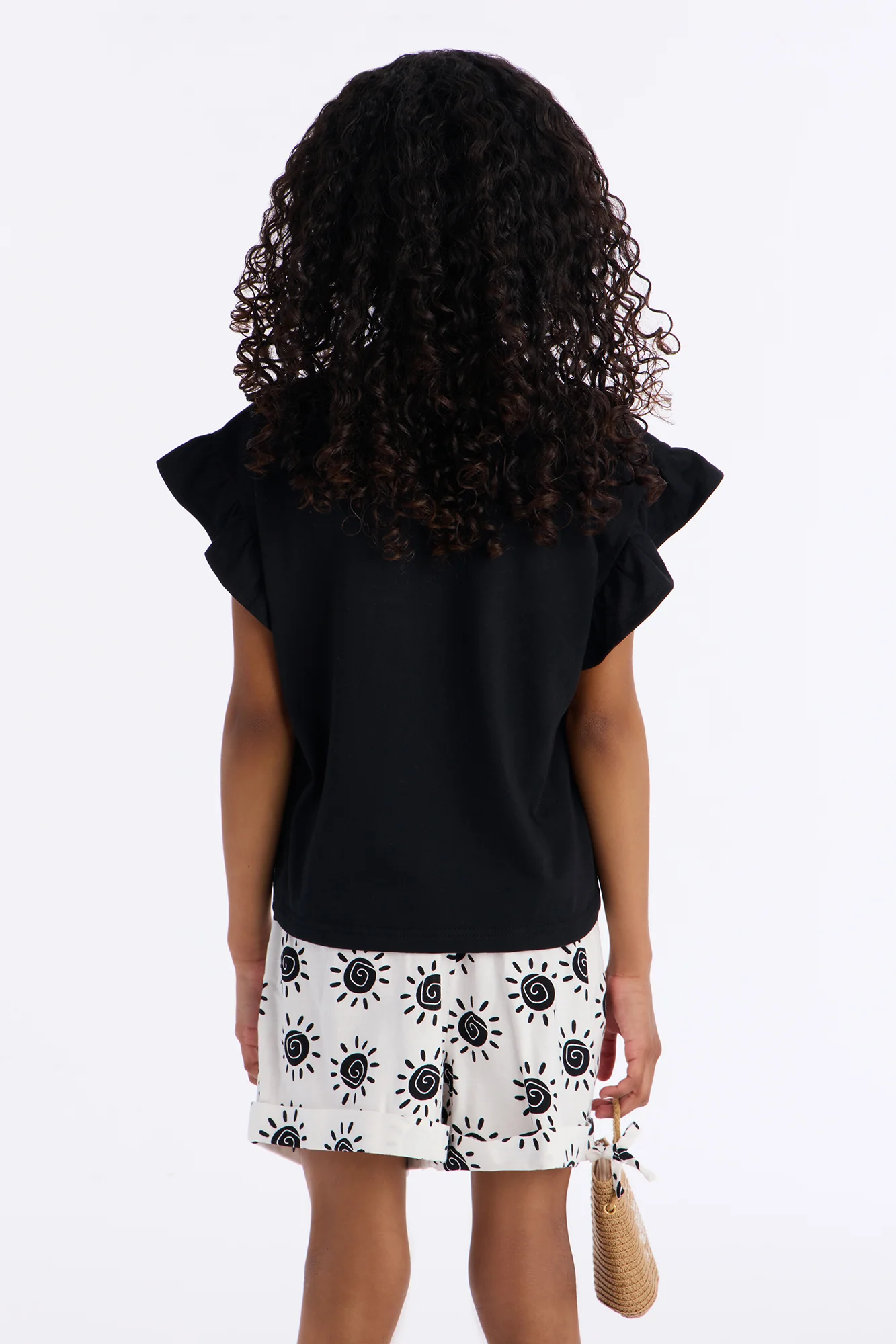 Mini Hello Sunshine Short Set - Black/combo - Image 3