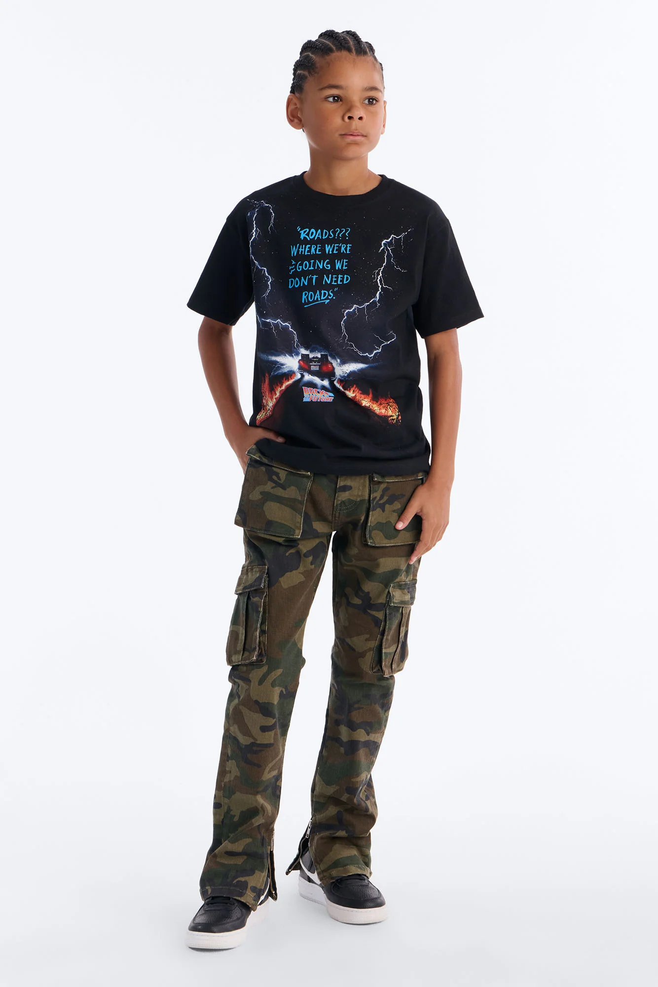 Mini Hunter Slim Cargo Pants - Camouflage - Image 2