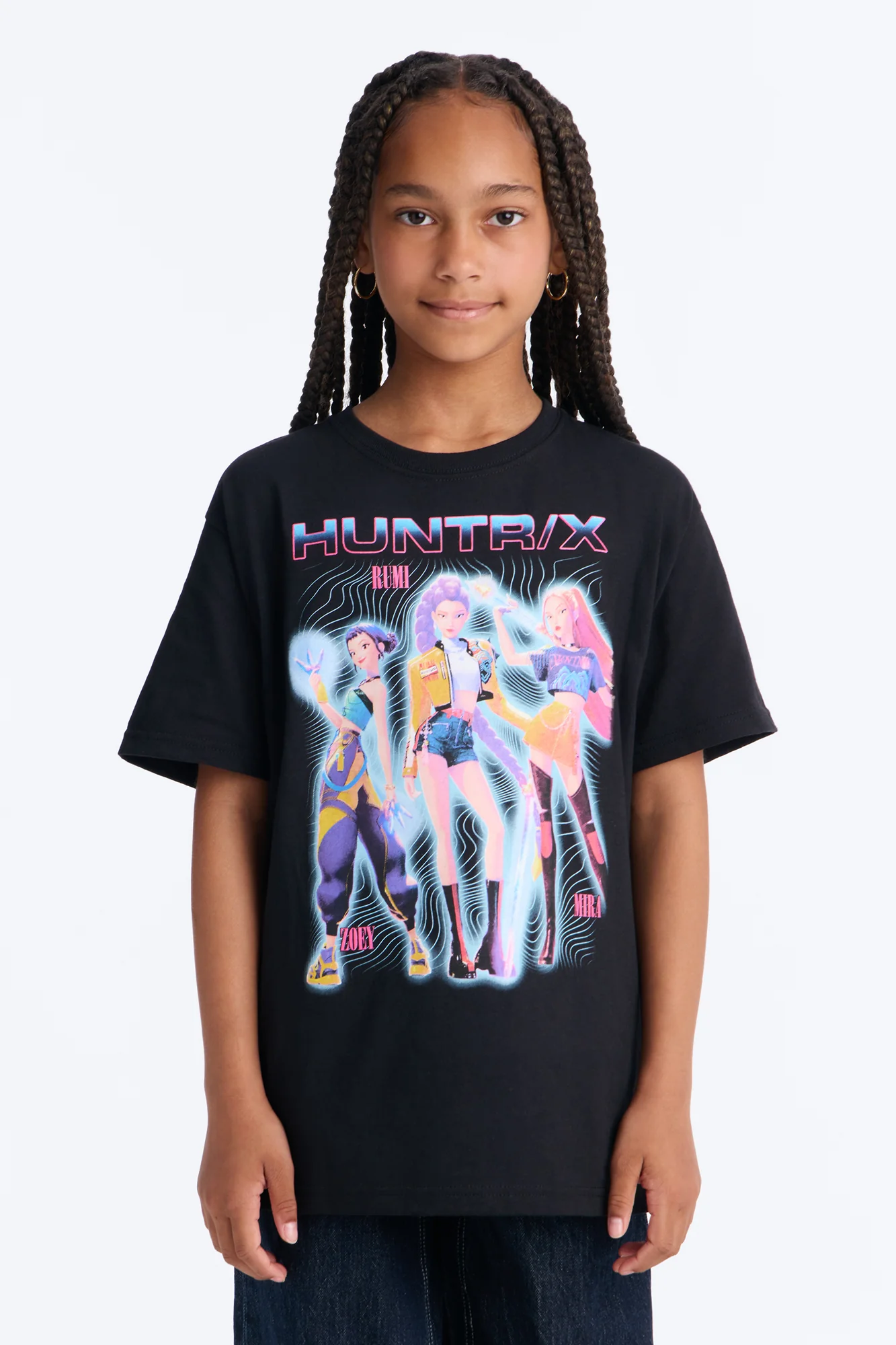 Mini Huntrix Futuristic Short Sleeve Tee - Black
