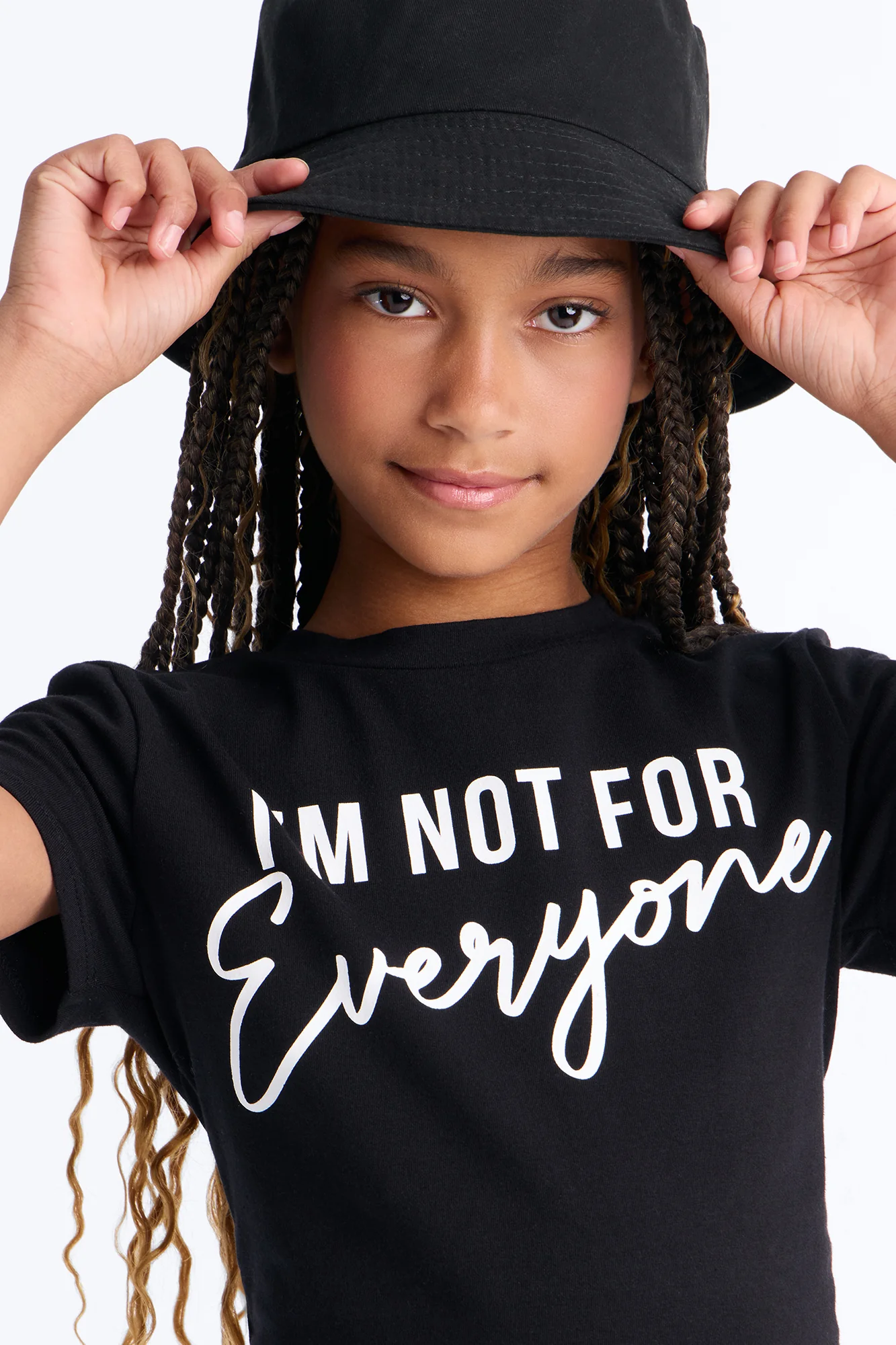 Mini I'm Not For Everyone Fitted Tee - Black