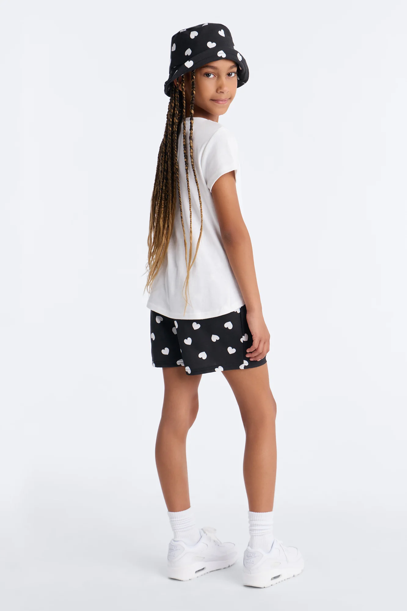 Mini I'm Sweet And Sassy Short Set - White/Black - Image 3
