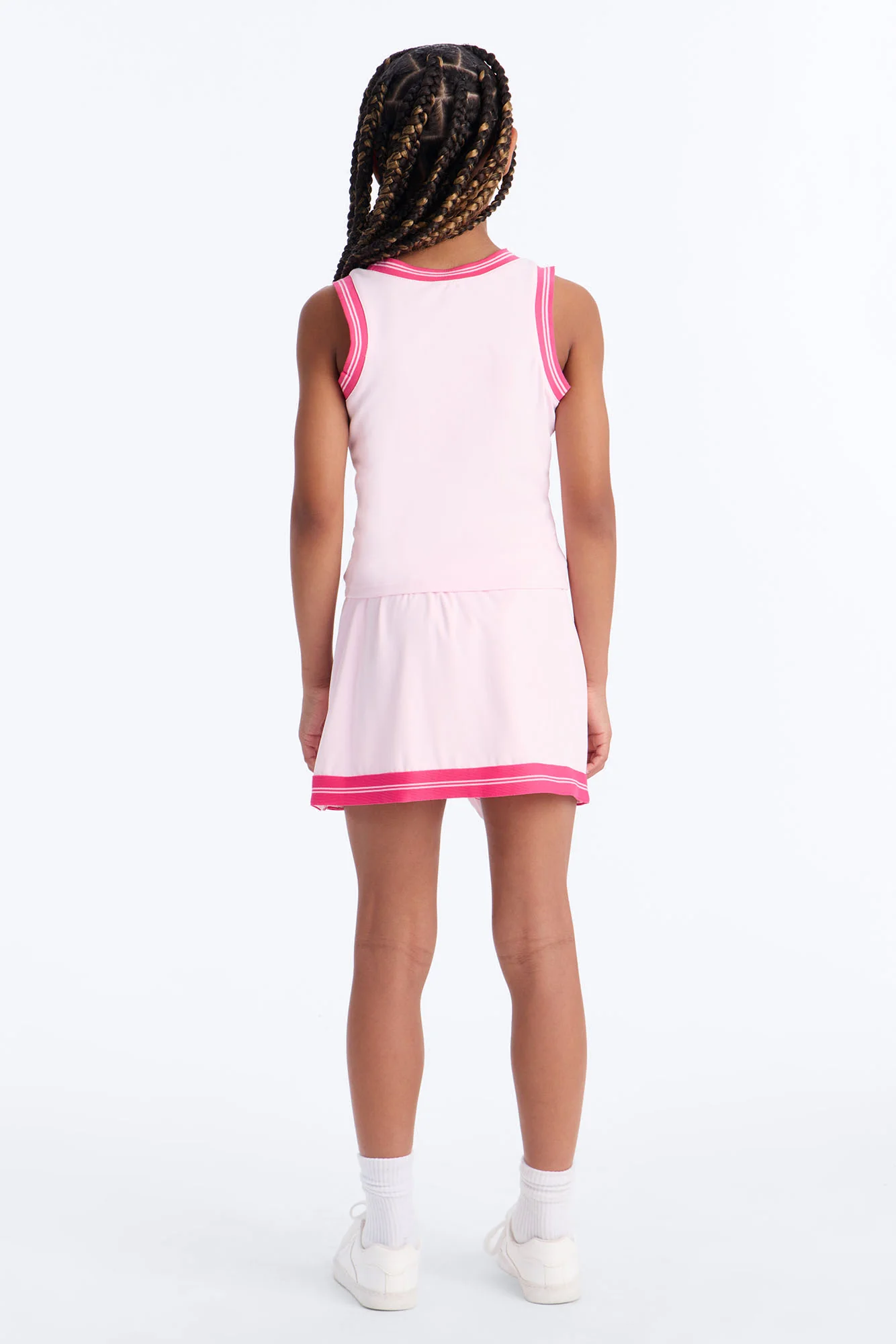 Mini Jade Active Skirt Set - Pink - Image 3