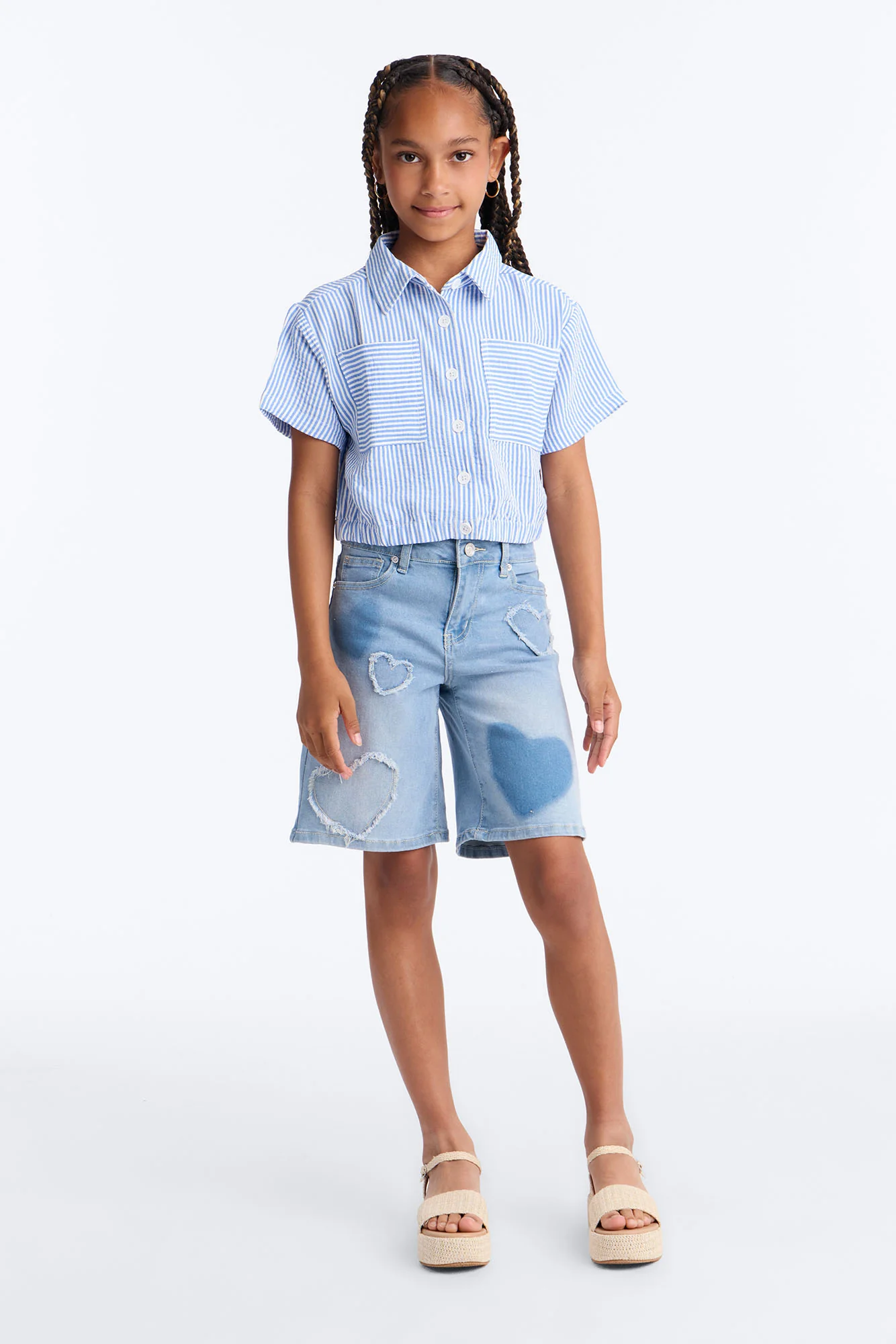 Mini Just Because Jorts - Medium Wash
