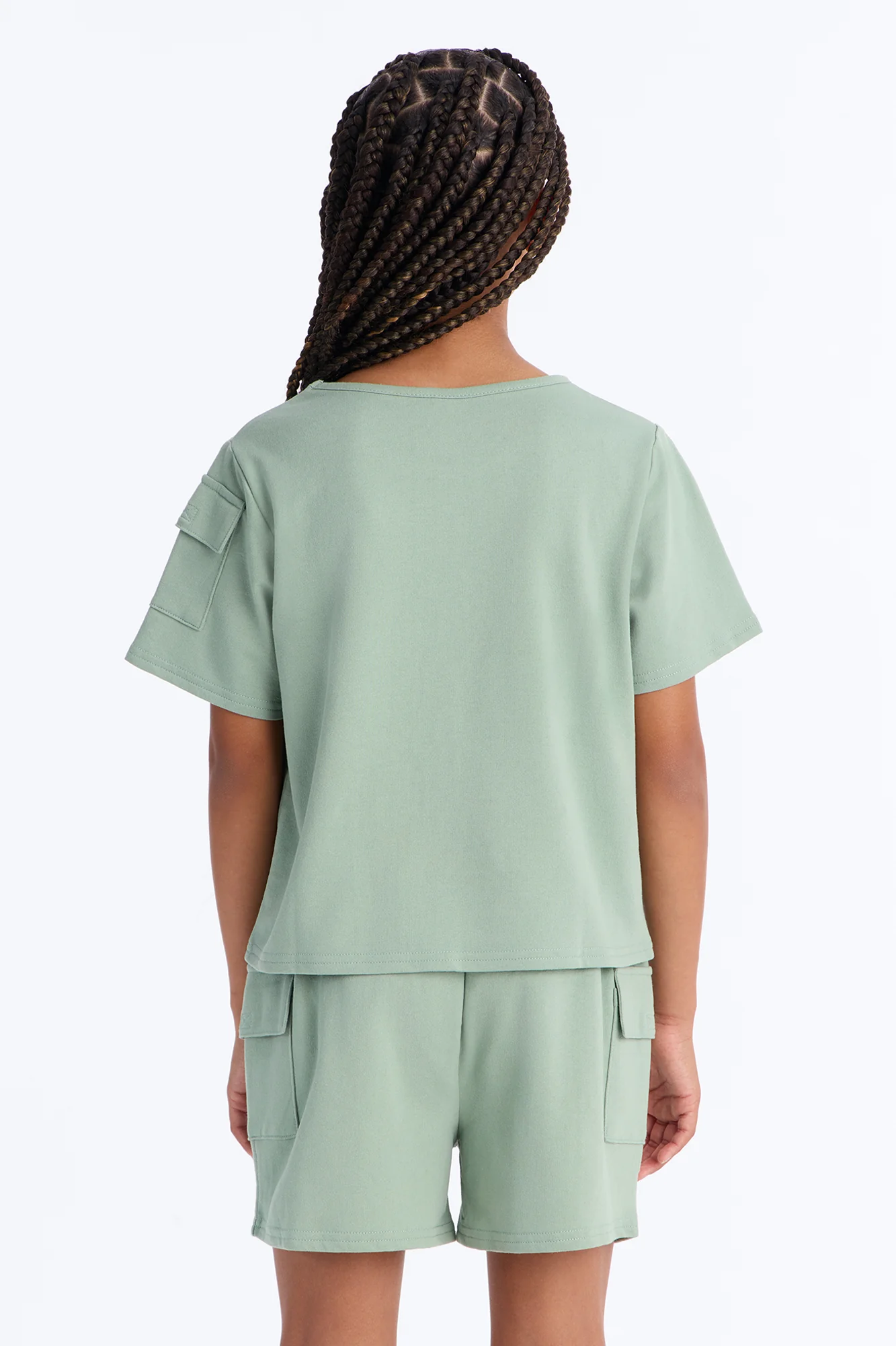 Mini Keep It Kind Short Set - Sage - Image 5