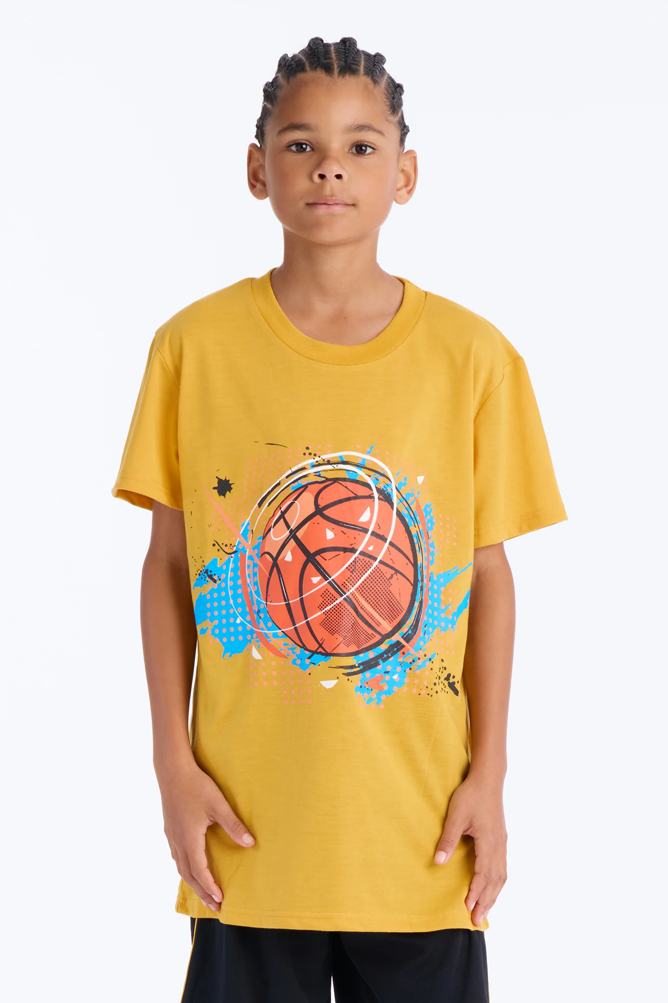 Mini Keep On Ballin' Short Set - Yellow/combo - Image 2