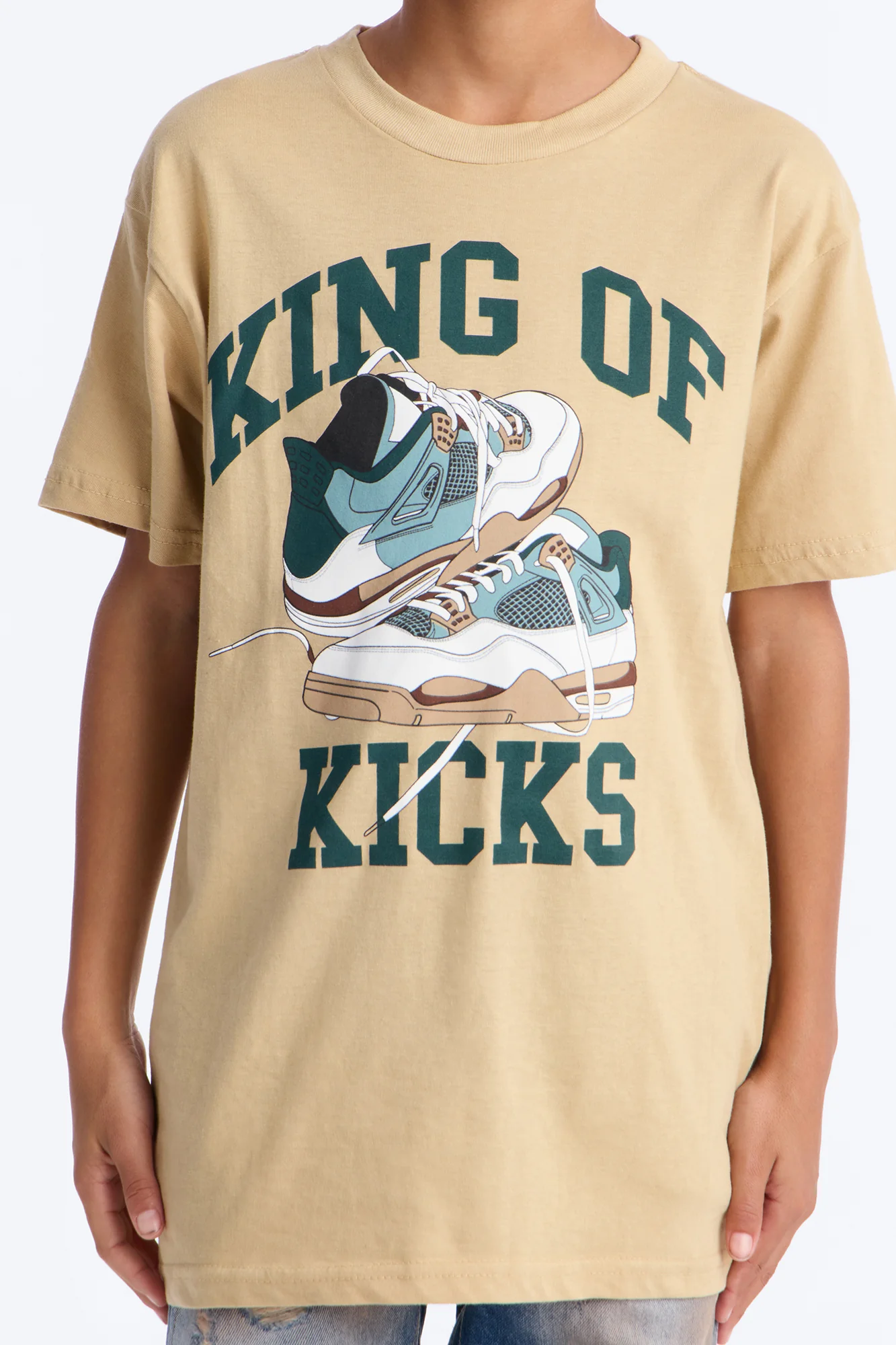 Mini King Of Kicks Short Sleeve Tee - Sand - Image 3