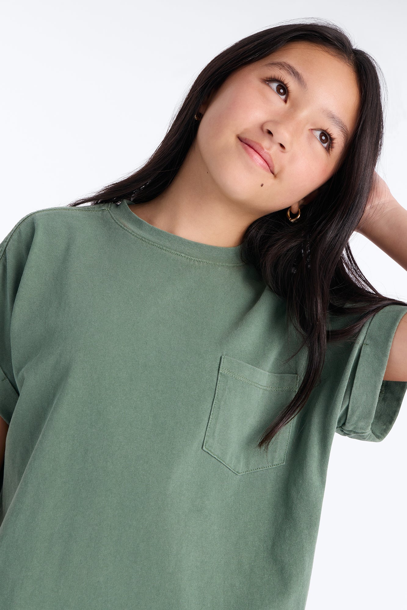 Mini Krystal TShirt Dress - Green - Image 3
