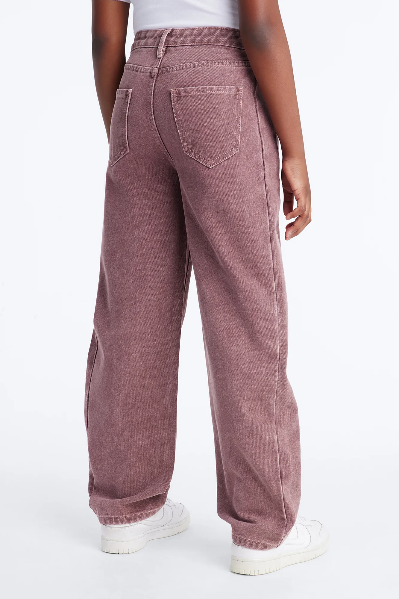 Mini Let Loose Barrel Leg Jeans - Mauve - Image 3