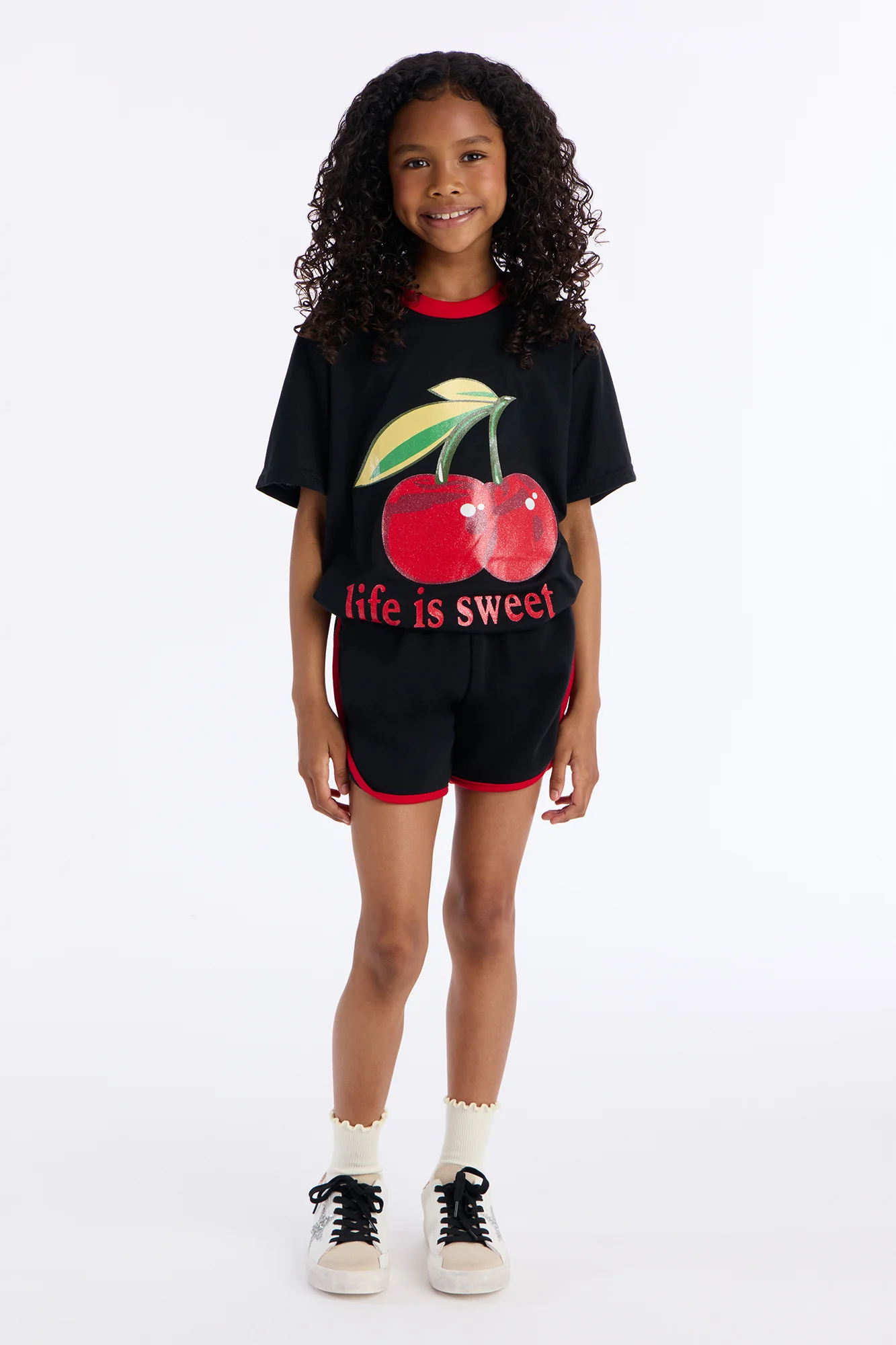 Mini Life Is Sweet Short Set - Black