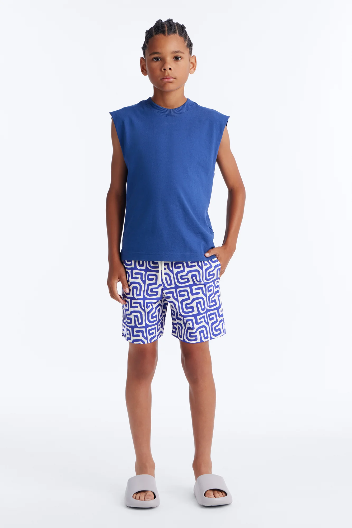 Mini Lonian Tessera Swim Trunk - Blue