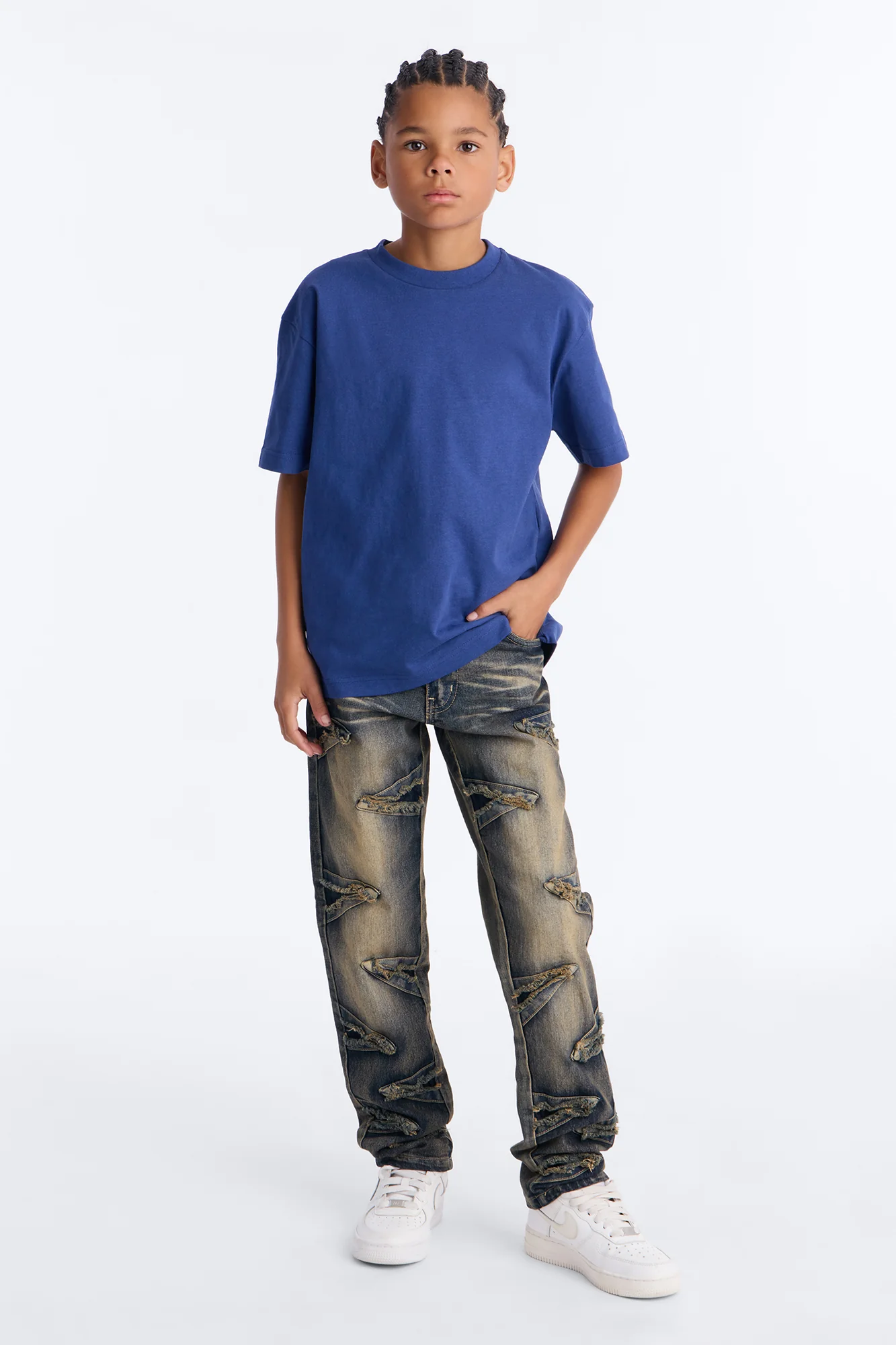 Mini Looking Forward Fray Jeans - Vintage Wash - Image 2