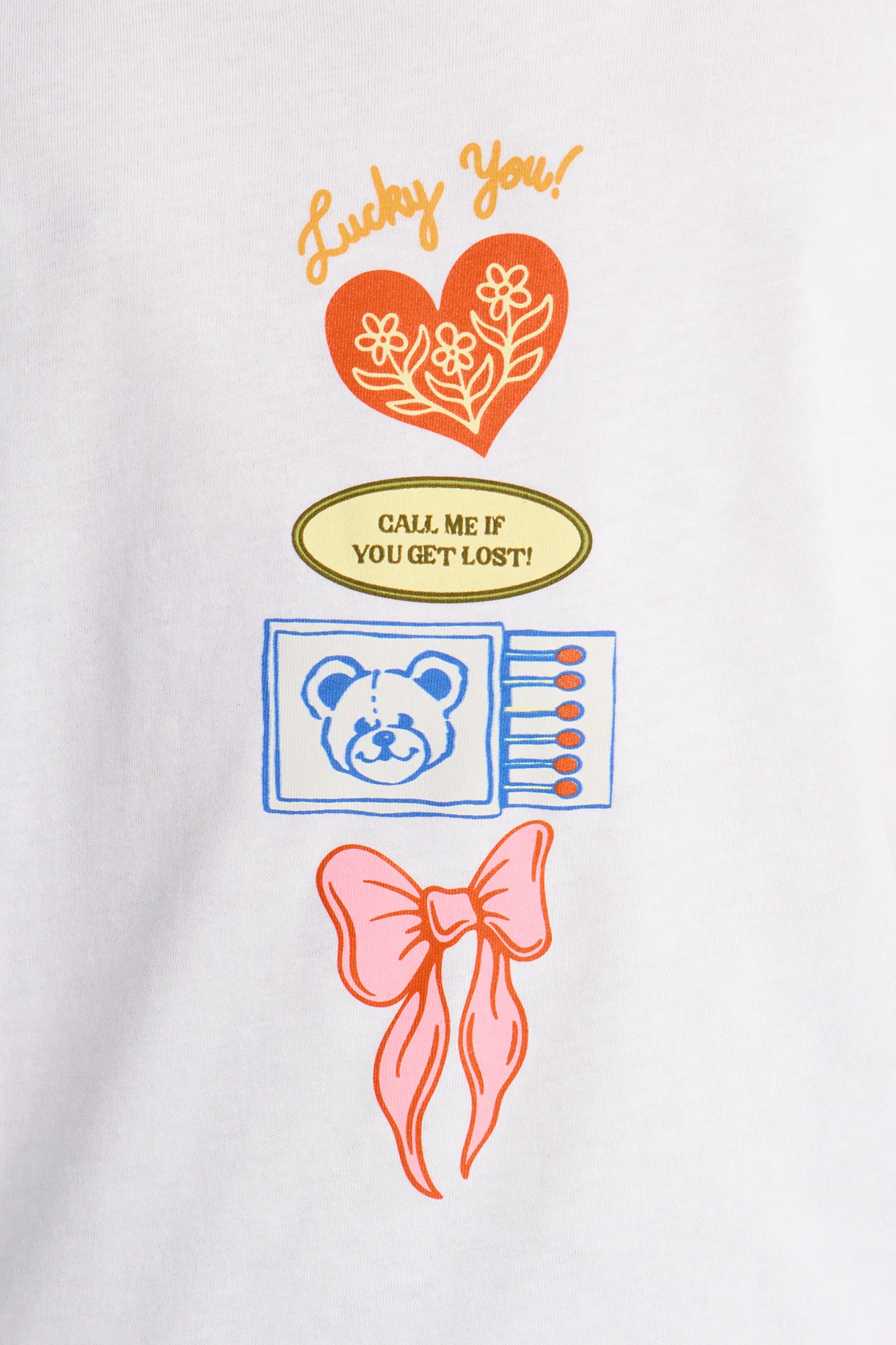 Mini Lucky You Short Sleeve Tee - White - Image 4