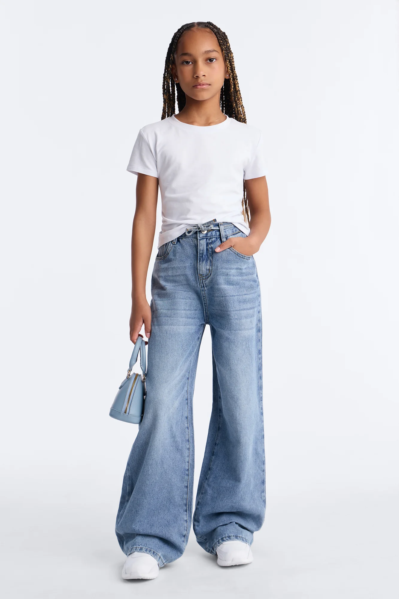 Mini Ludlow Loose Denim Jeans - Vintage Wash