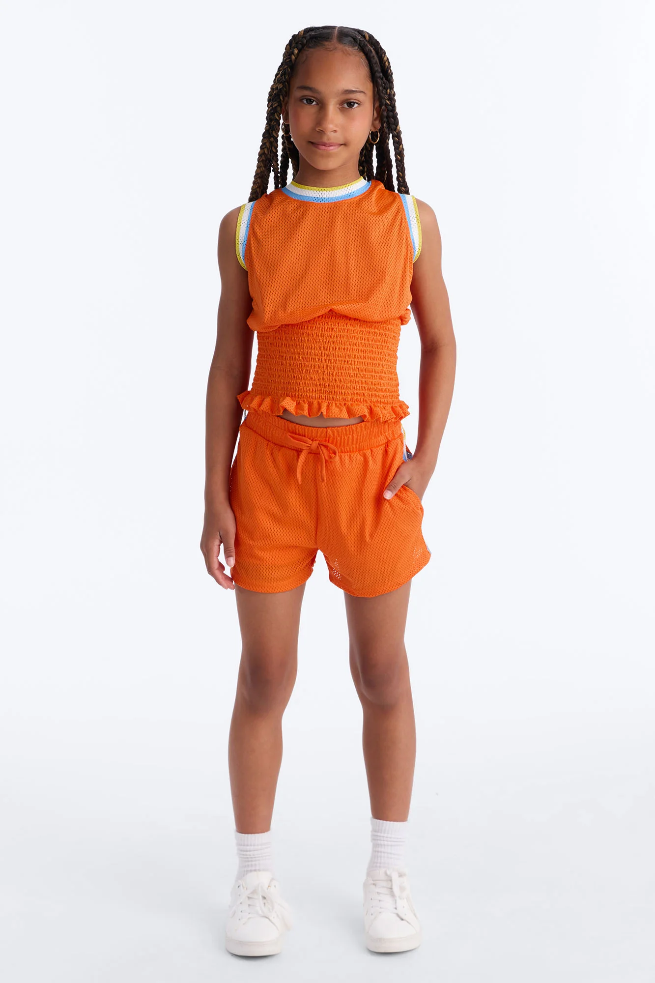 Mini Make The Most Of It Short Set - Orange
