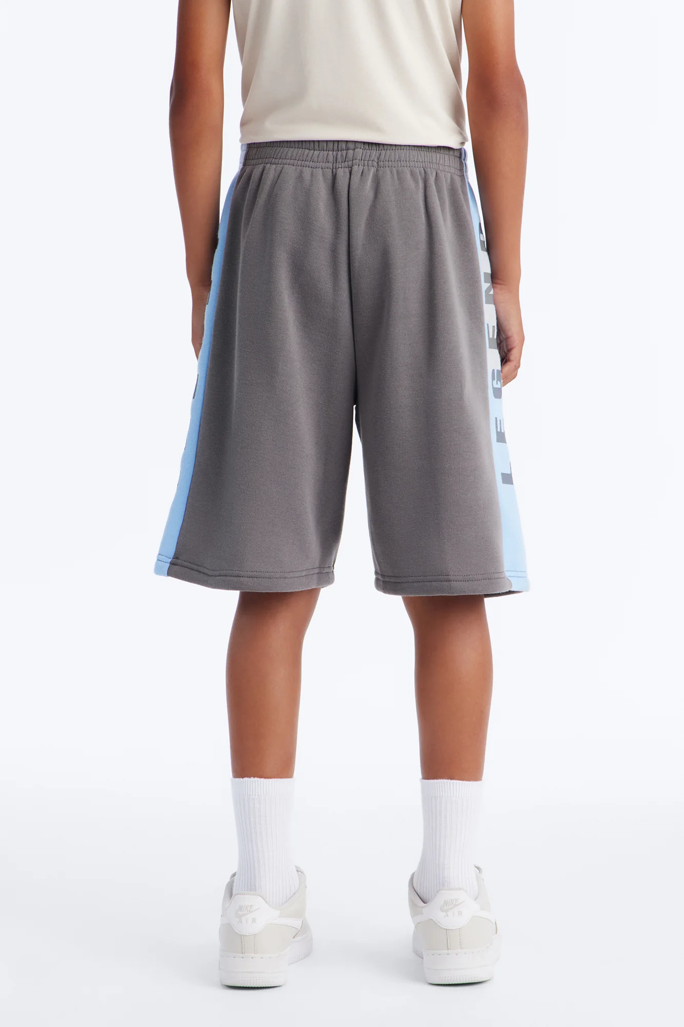 Mini Make Way For the Legend Fleece Shorts - Grey/combo - Image 4